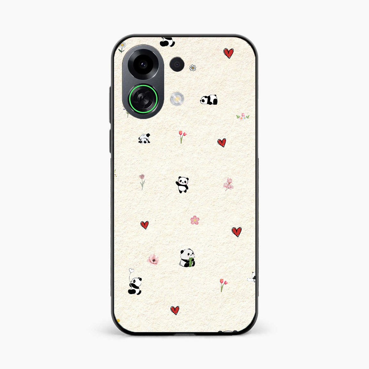 Panda Hearts & Flowers Oppo K13 Turbo Pro 5G Back Cover