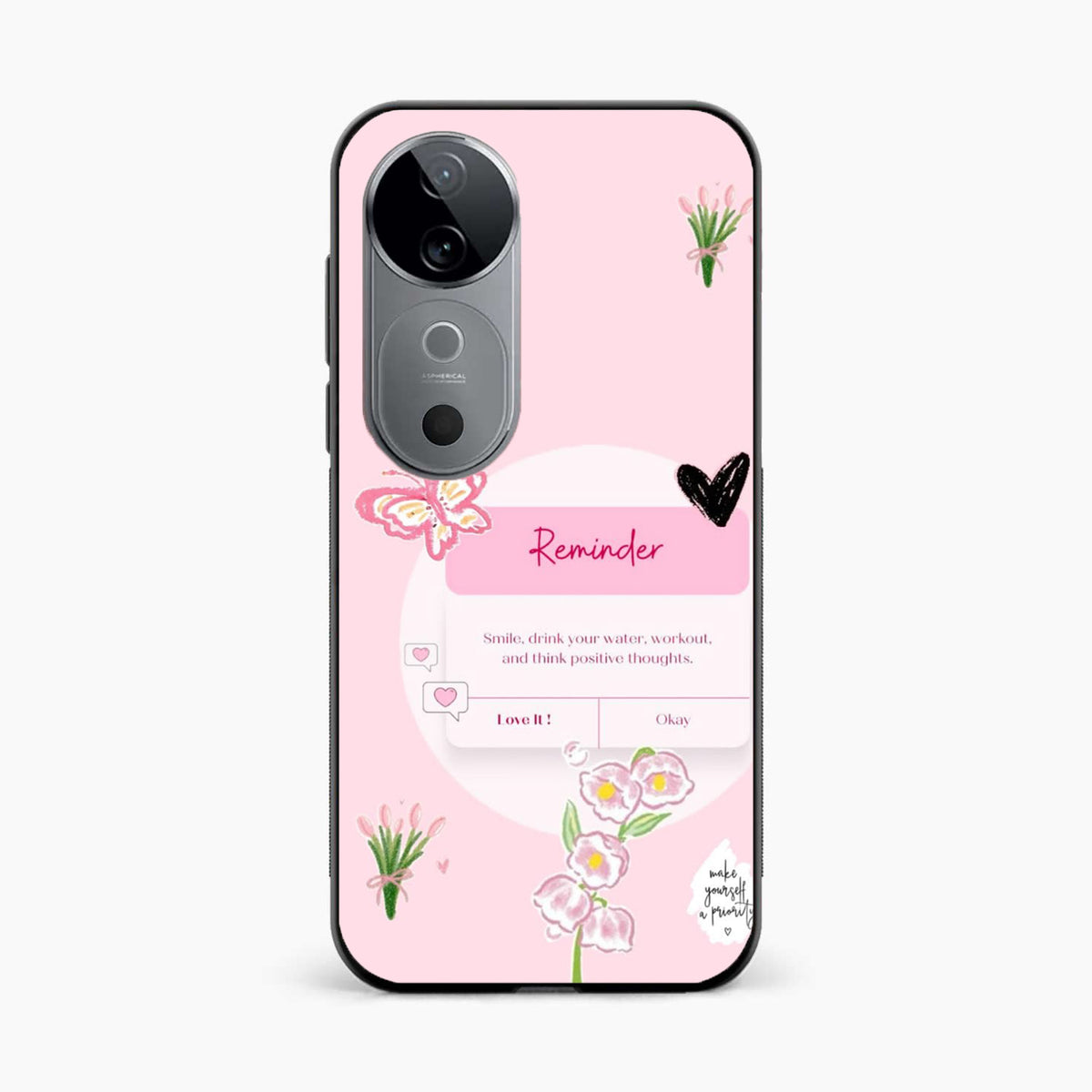 Floral Reminder Vivo V40 5G Back Cover