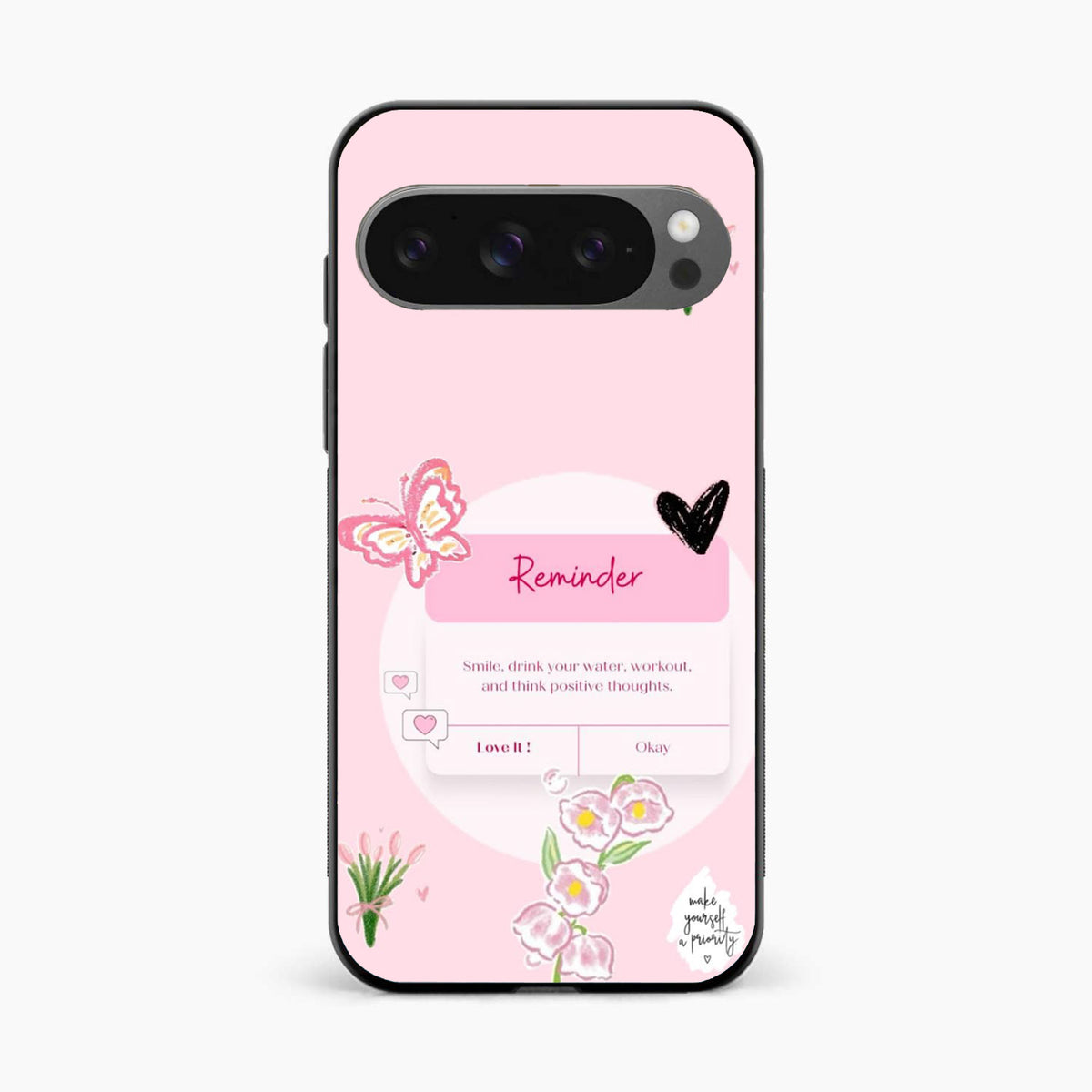 Floral Reminder Google Pixel 9 Pro Back Cover