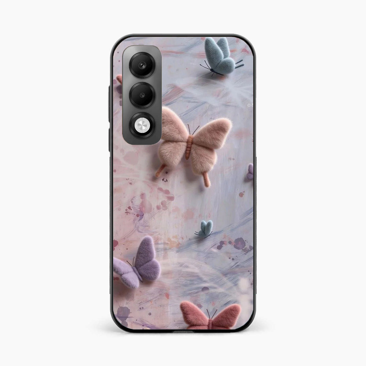 Fluffy Butterfly Oppo K13x 5G Aesthetic Back Cover