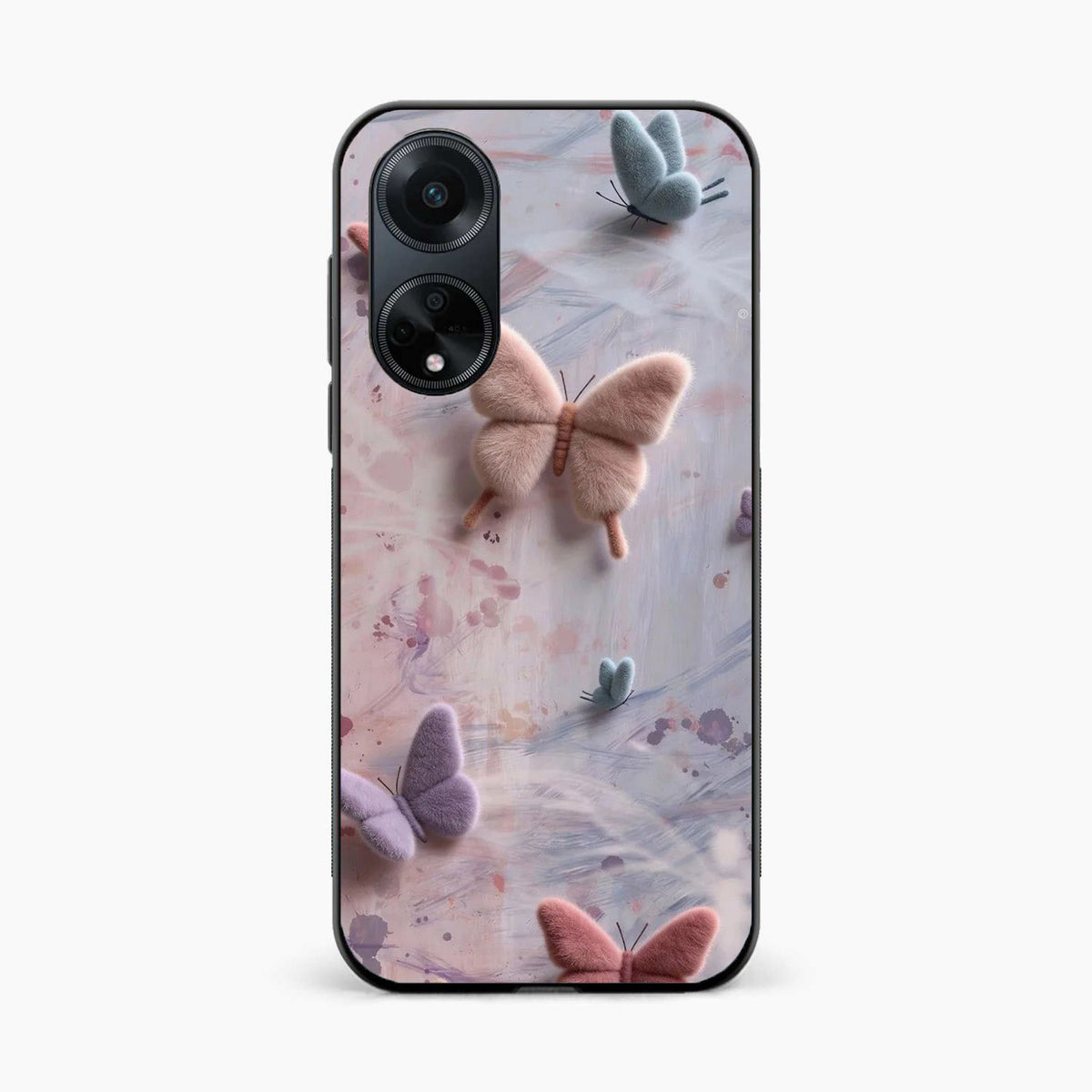 Fluffy Butterfly Oppo F23 Aesthetic Back Cover