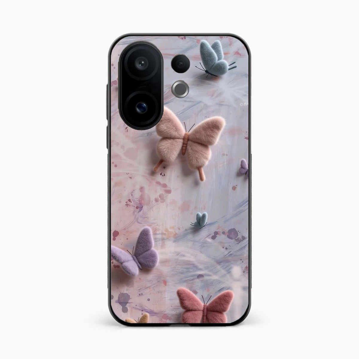 Fluffy Butterfly Vivo T4 Pro 5G Aesthetic Back Cover