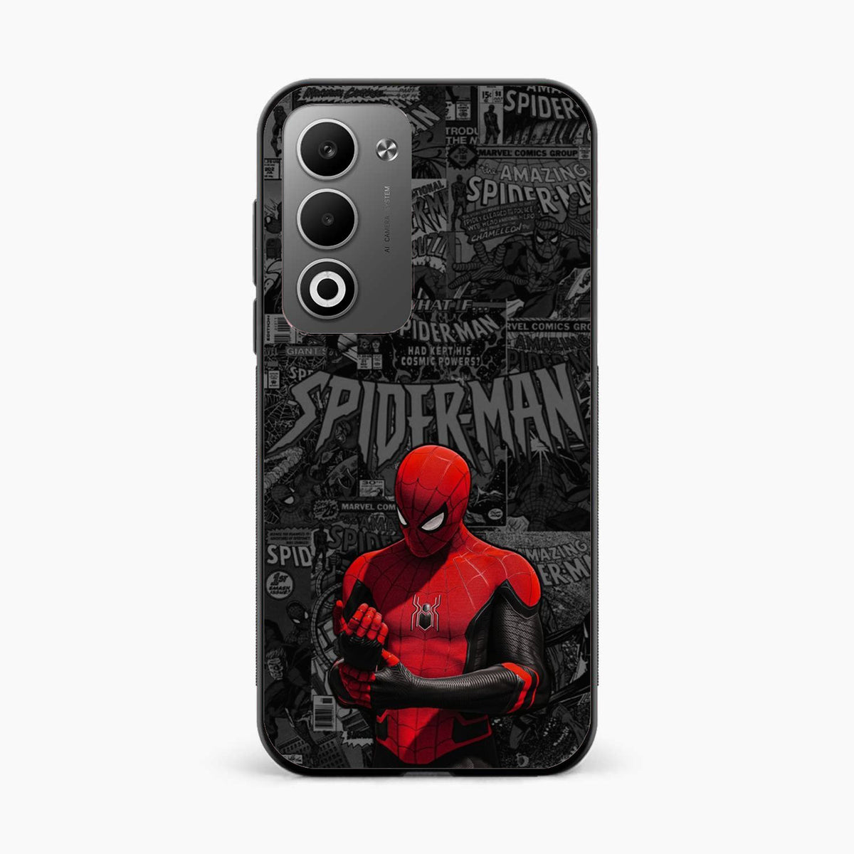 Spider Man Black Theme Oppo A5 5G Back Cover