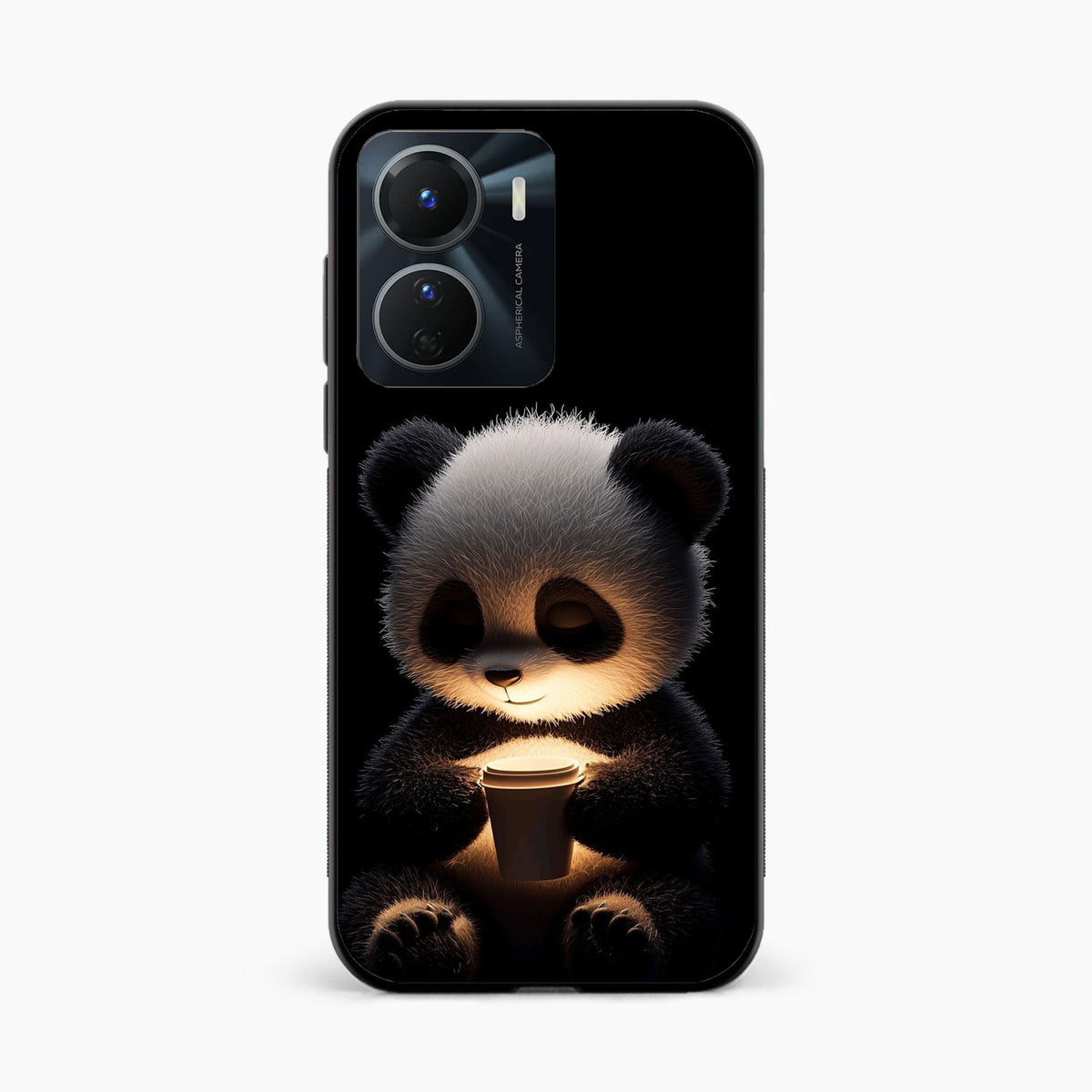 Soft Glow Panda Vivo Y16 Back Cover