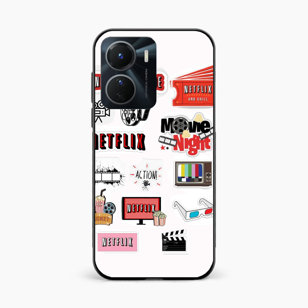 Movie Lover Vivo Y16 Aesthetic Back Cover
