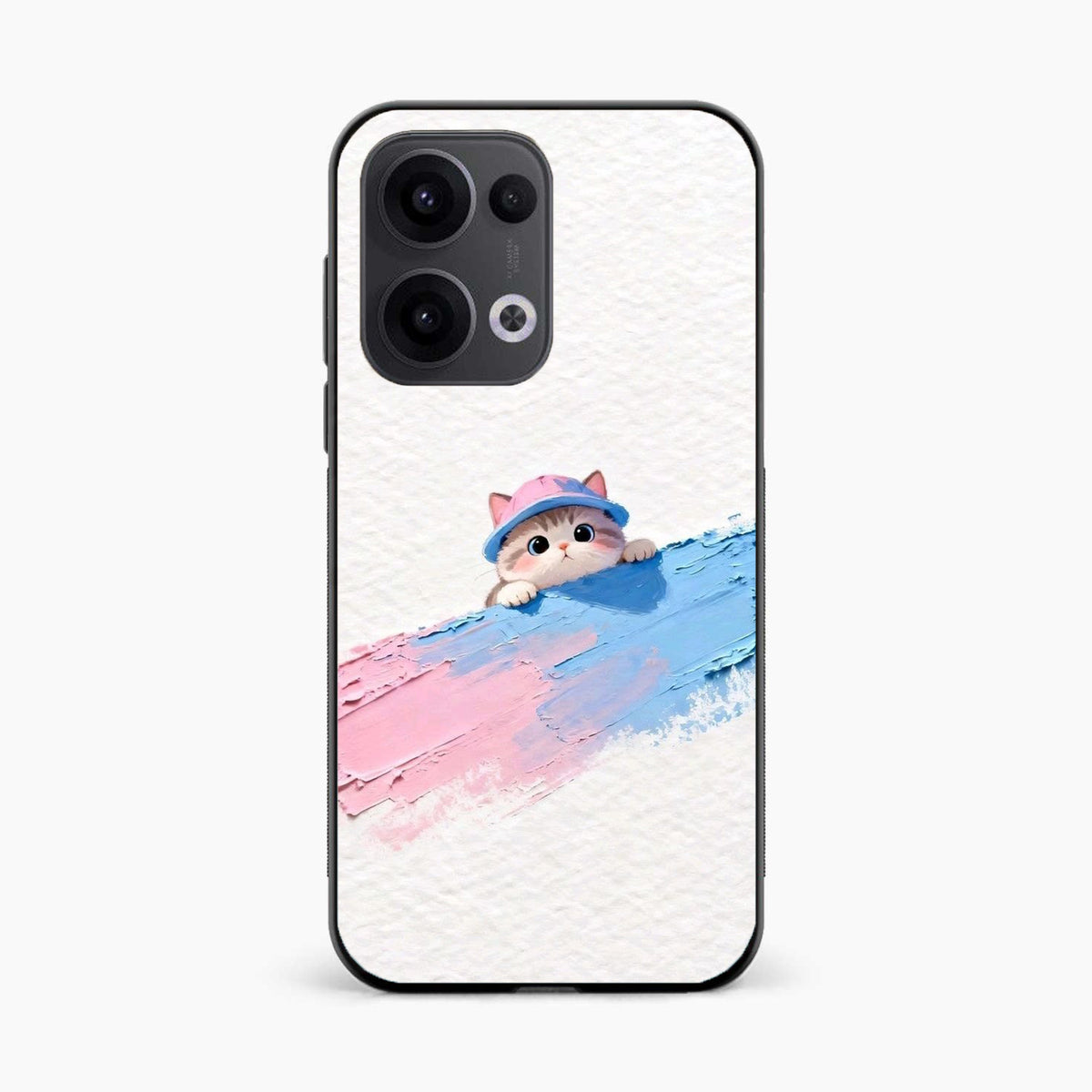 Cute Peekaboo Kitty Oppo Reno 13 5G Back Cover