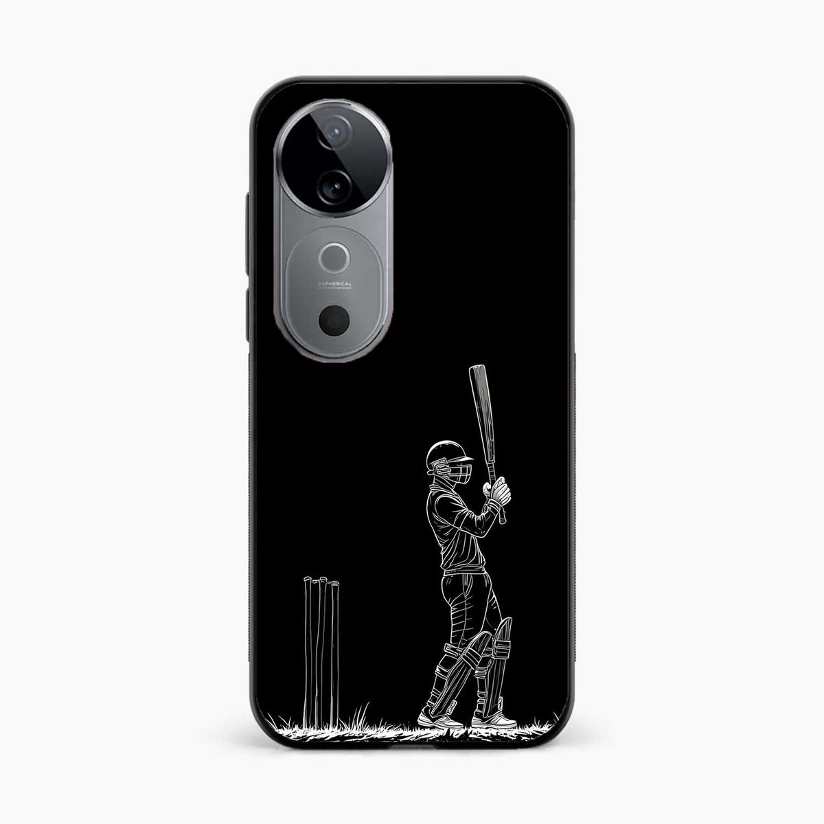Cricket Minimal Line Art Vivo V40 5G Back Cover