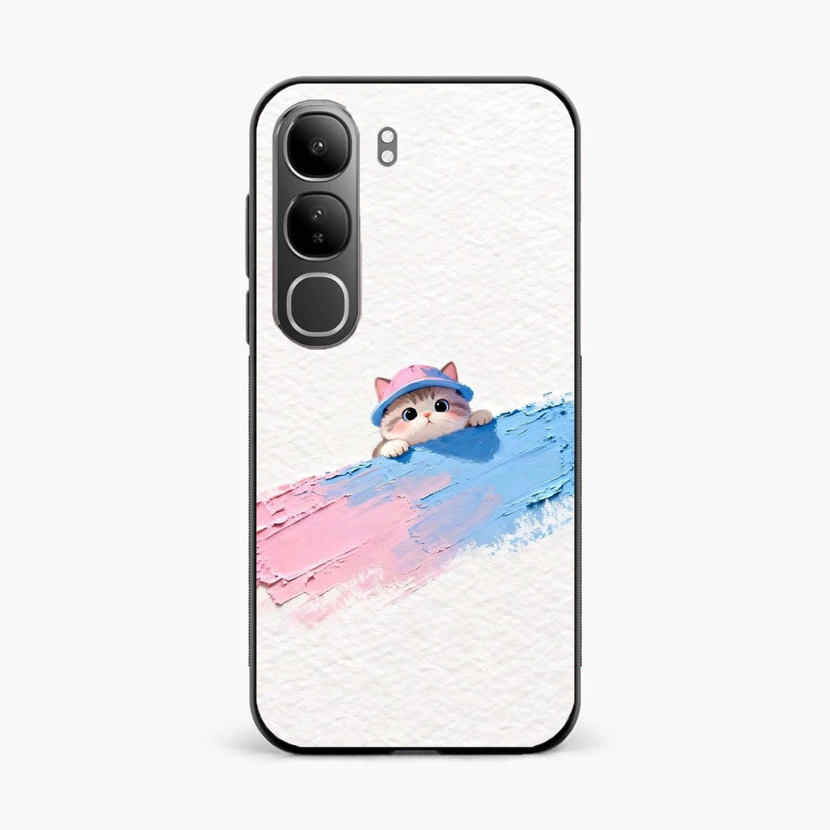 Cute Peekaboo Kitty Vivo Y300 5G Back Cover