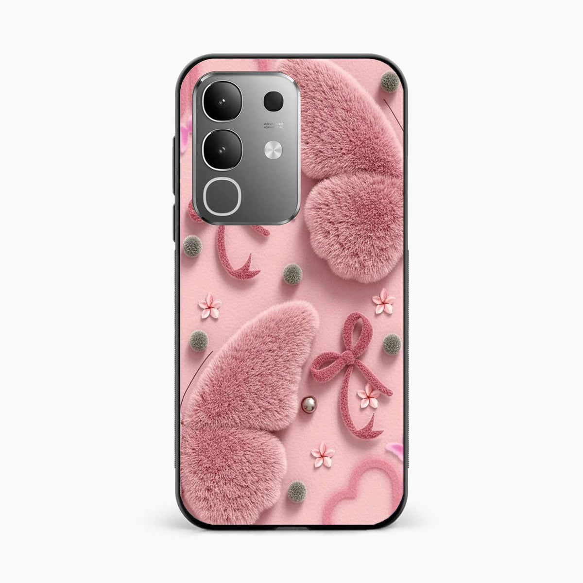 Dreamy Pink Plush Vivo T4x 5G Back Cover