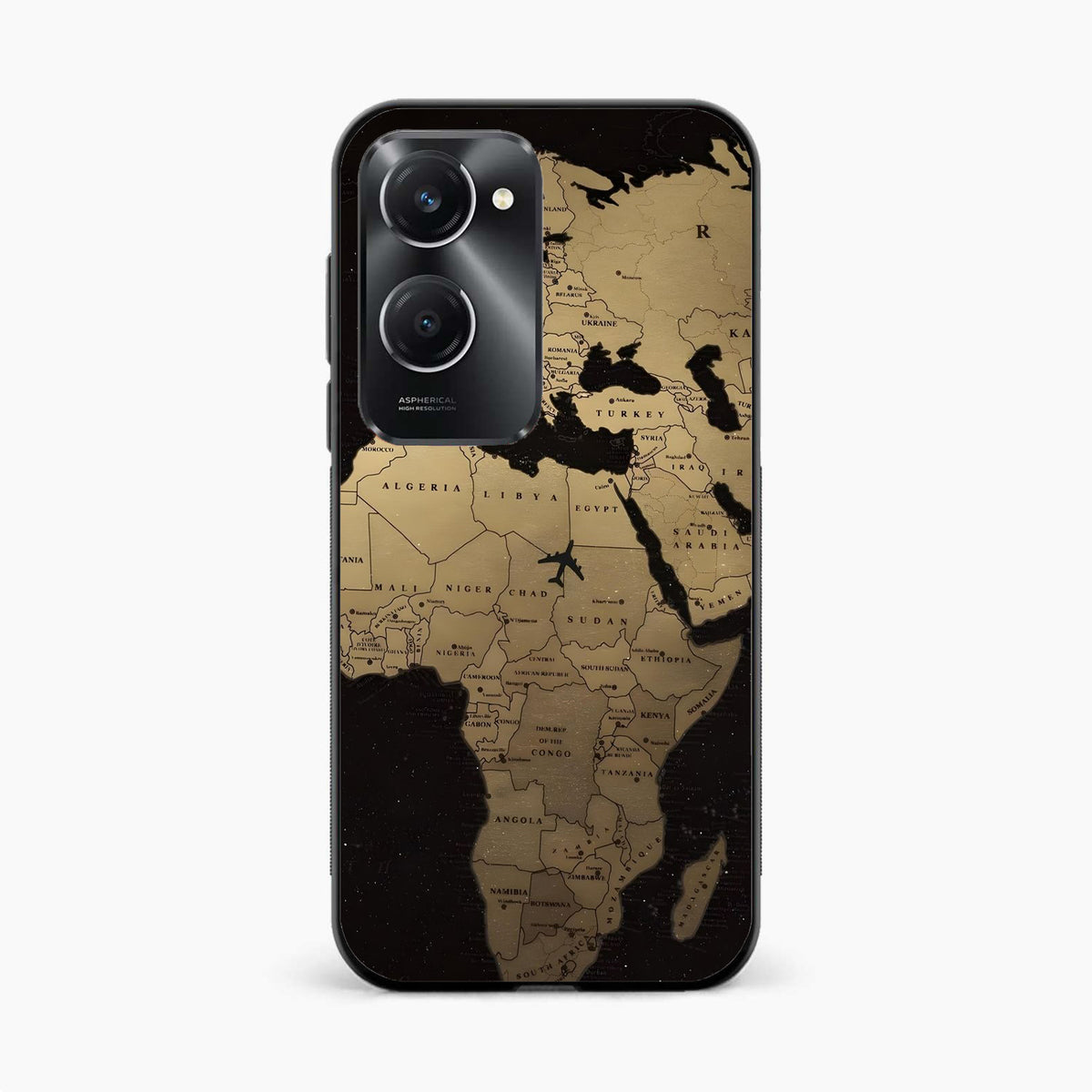 World Map Vivo Y28e 5G Back Cover