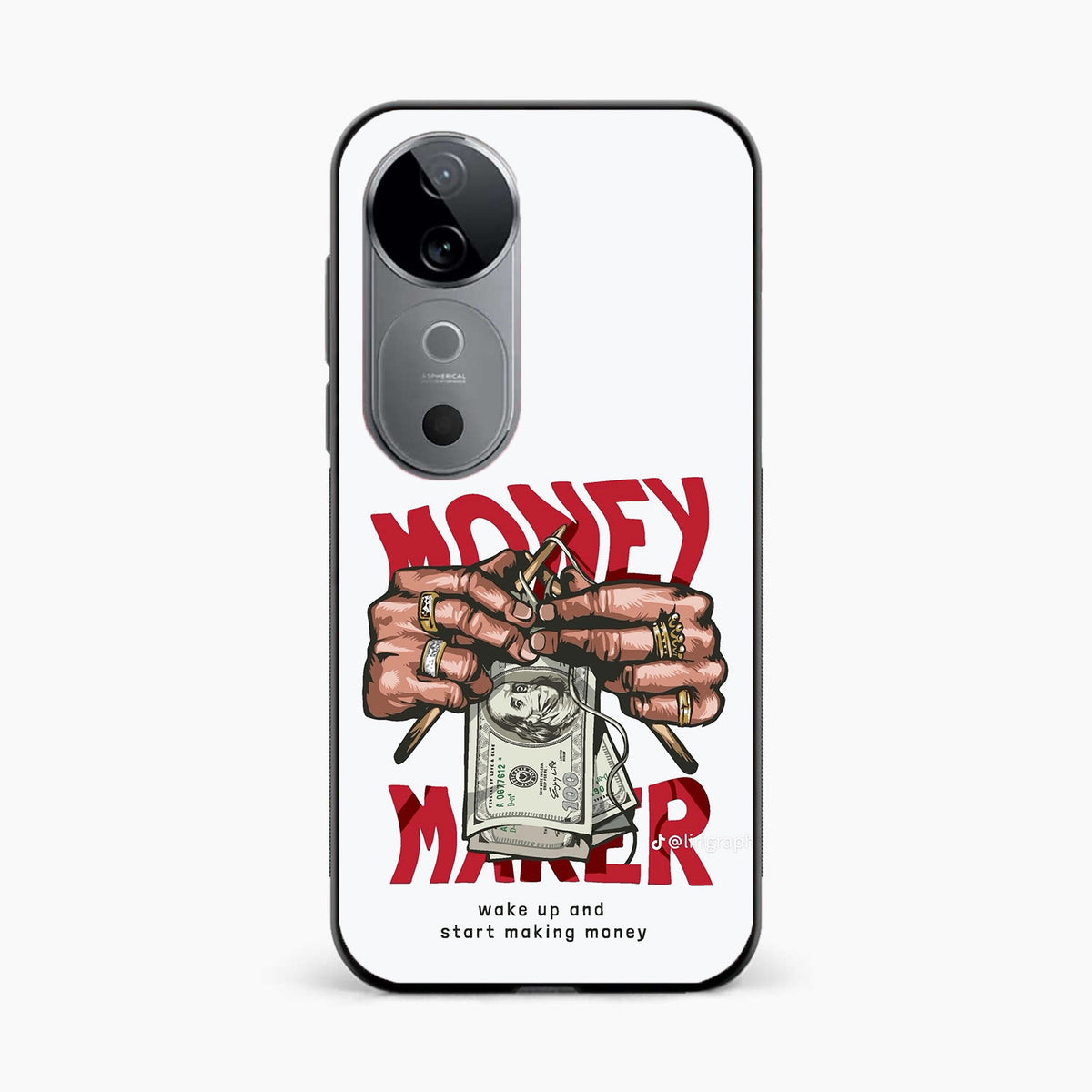 Hustle Money Art Vivo V40 5g Back Cover