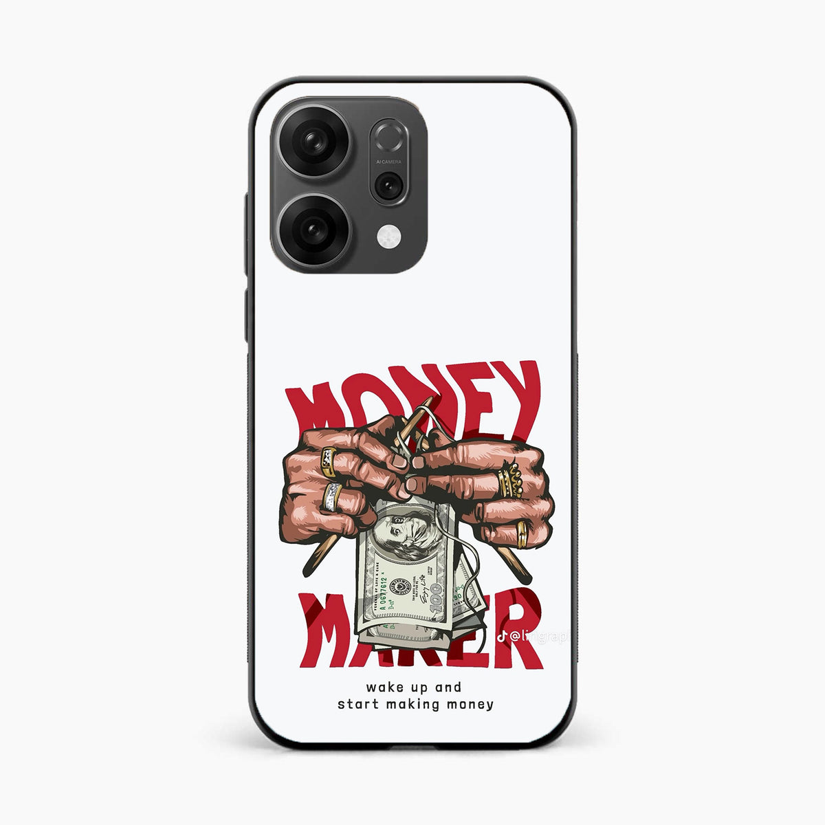 Hustle Money Art Oppo Reno 14 5G Back Cover