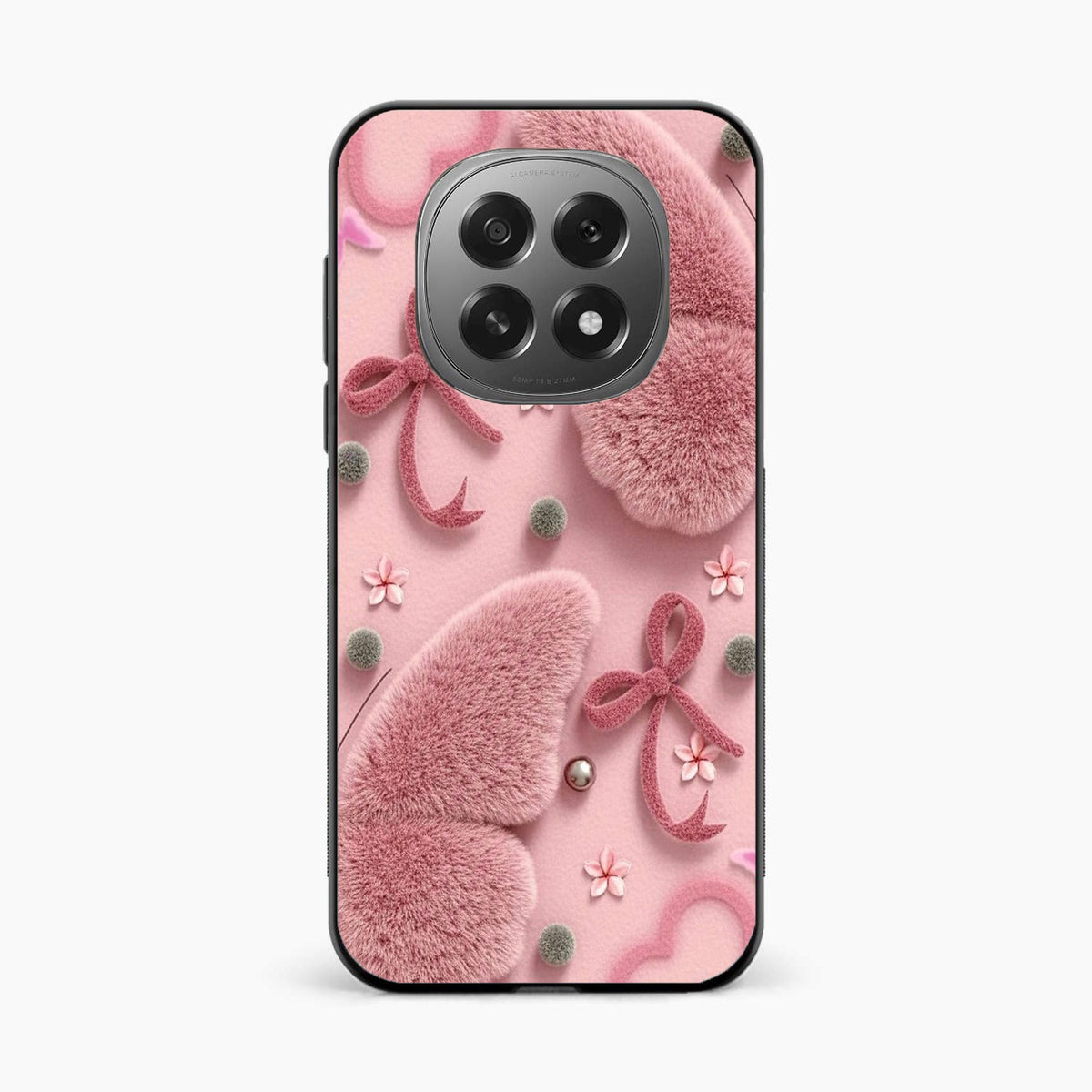 Dreamy Pink Plush Oppo F29 5G Back Cover