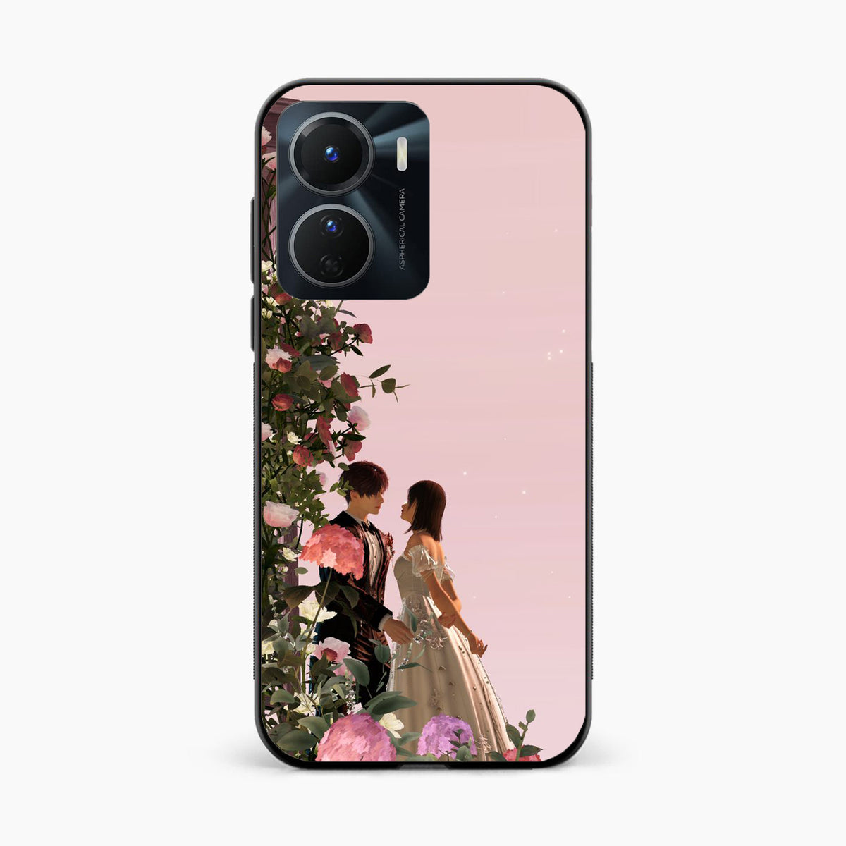 Romantic Blossom Couple Vivo Y16 Back Cover