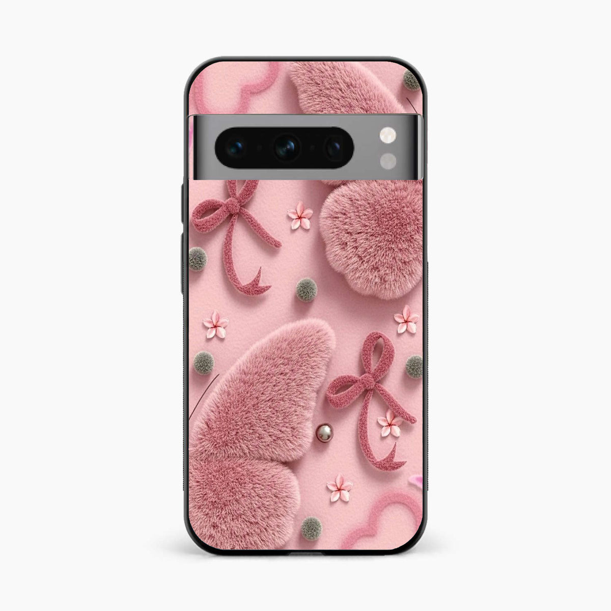 Dreamy Pink Plush Google Pixel 8 Pro Back Cover