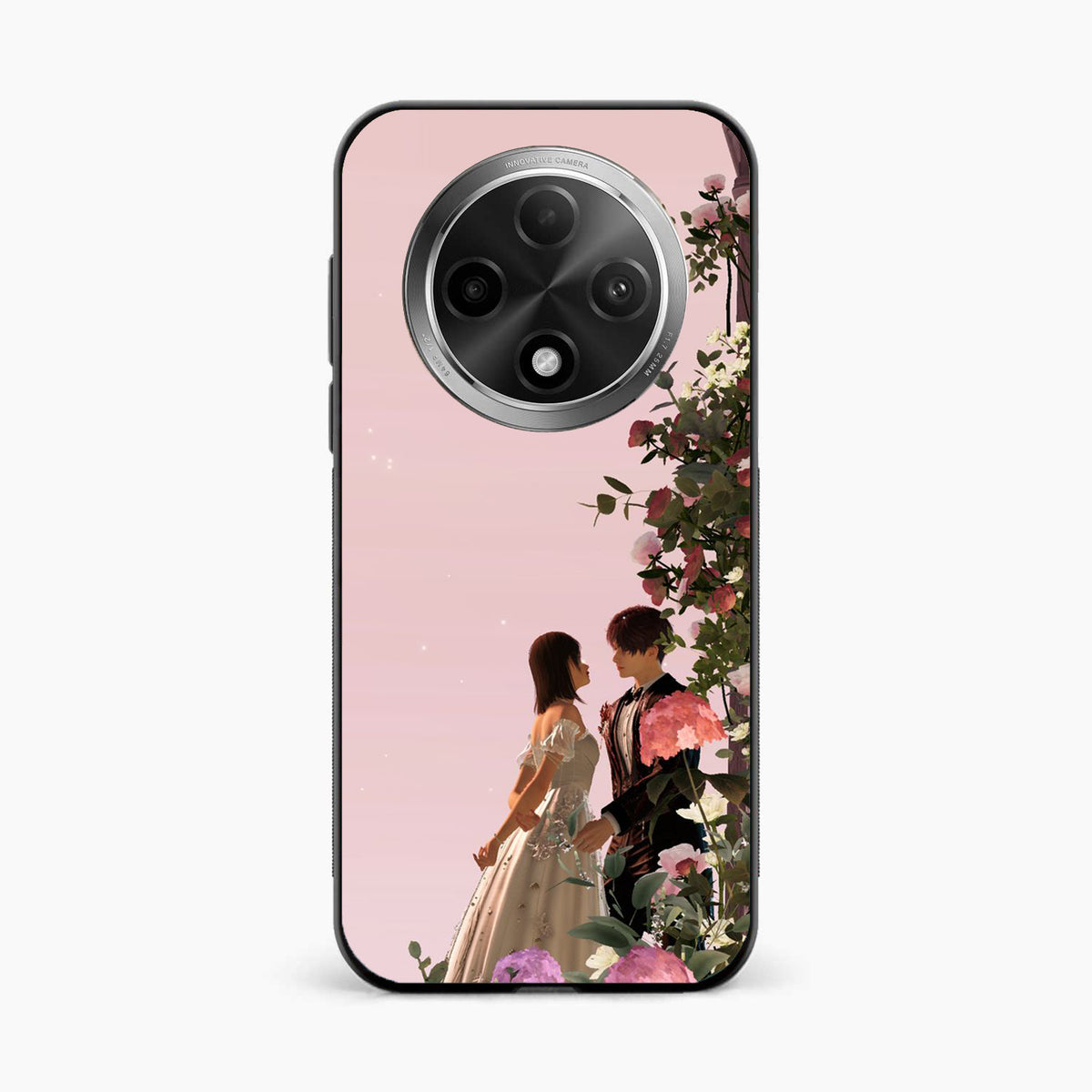 Romantic Blossom Couple Oppo F27 Pro Plus 5G Back Cover