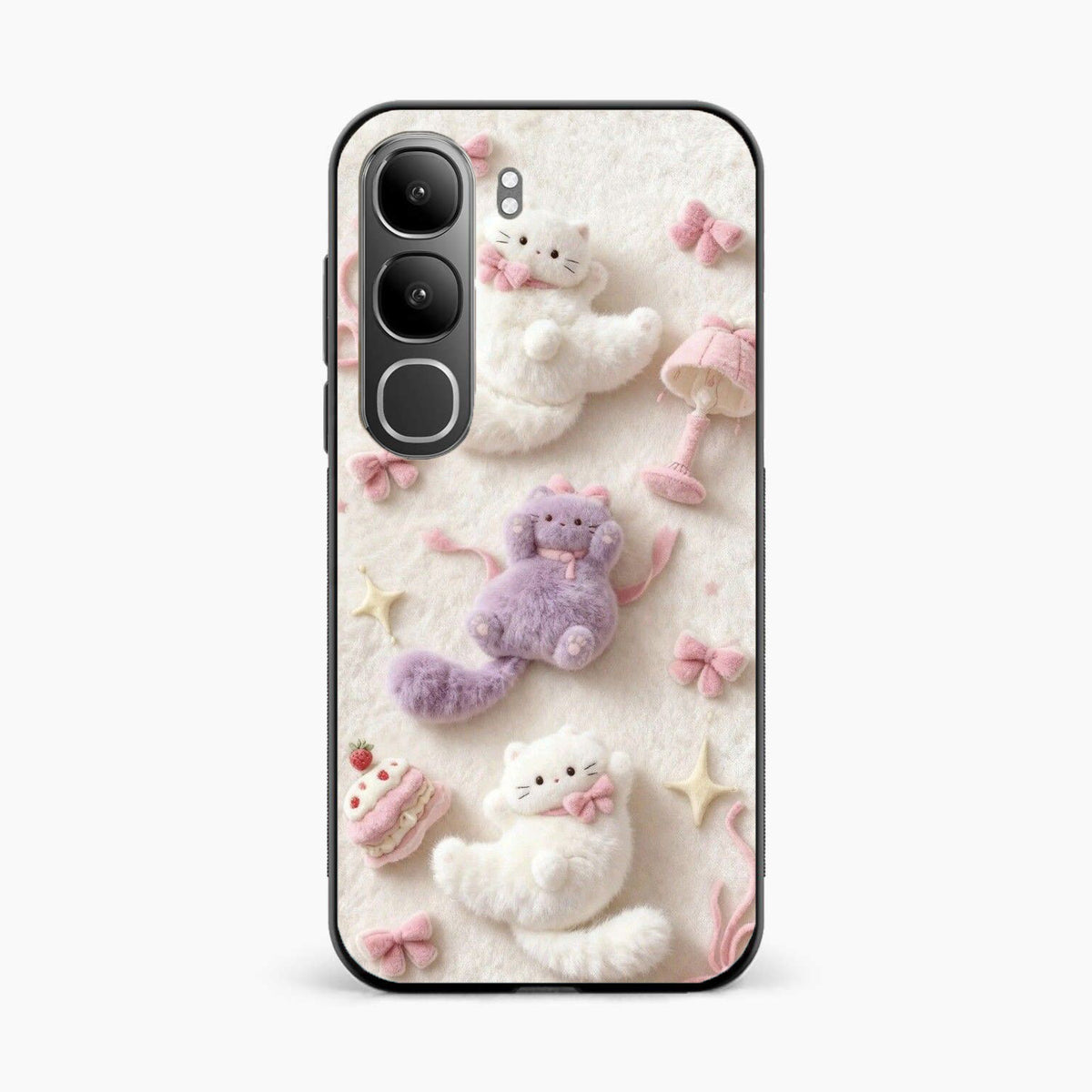 Fluffy Kitty Vivo Y31 5G Back Cover