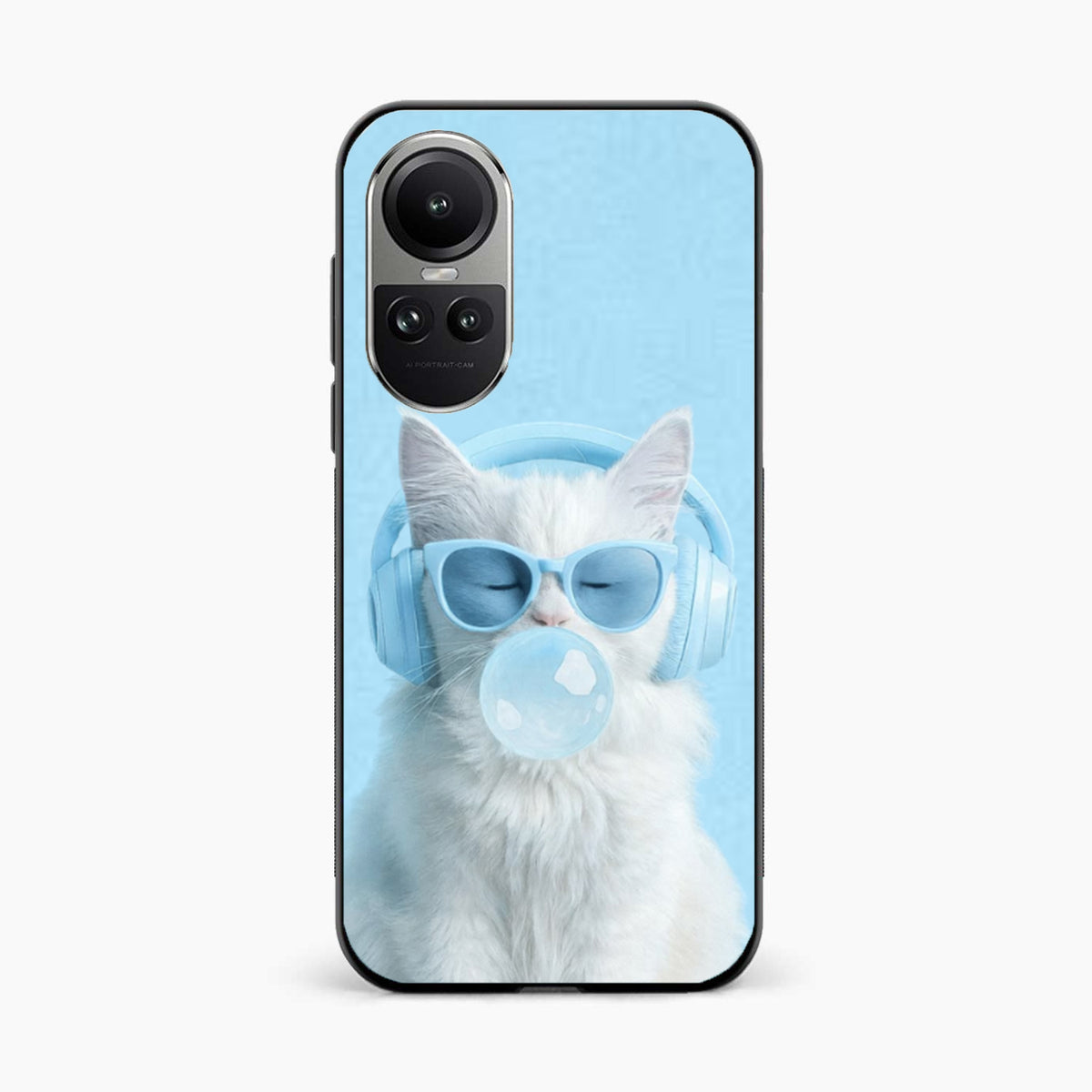 Cute Kitty Music Vibes Oppo Reno 10 Pro Back Cover