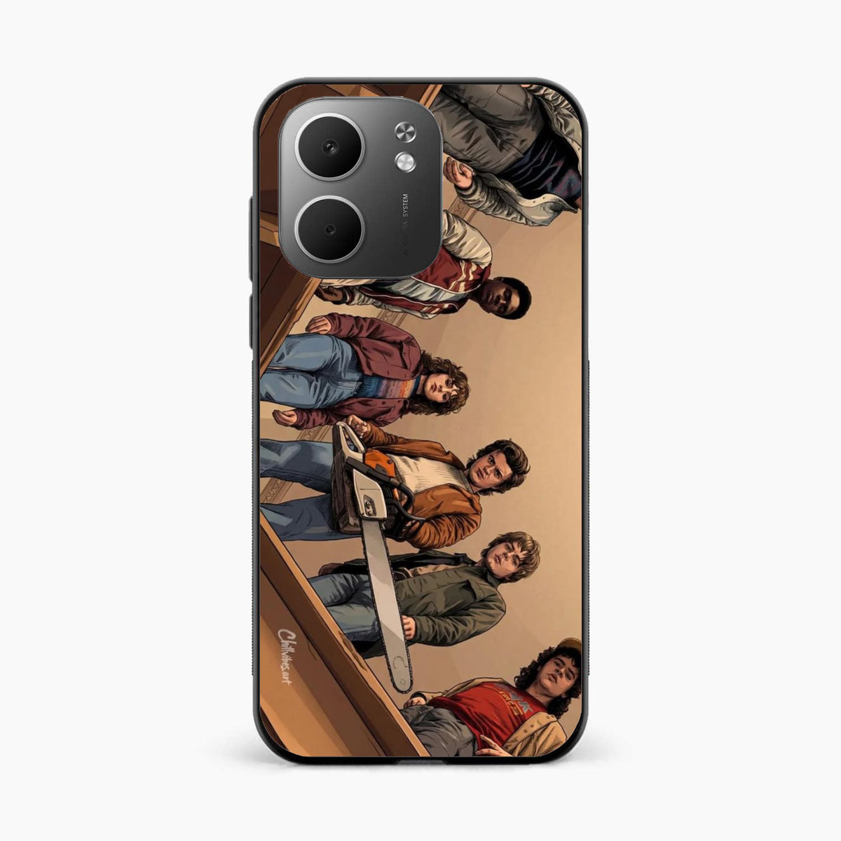 Stranger Squad Oppo A5x 5G Chainsaw Back Cover