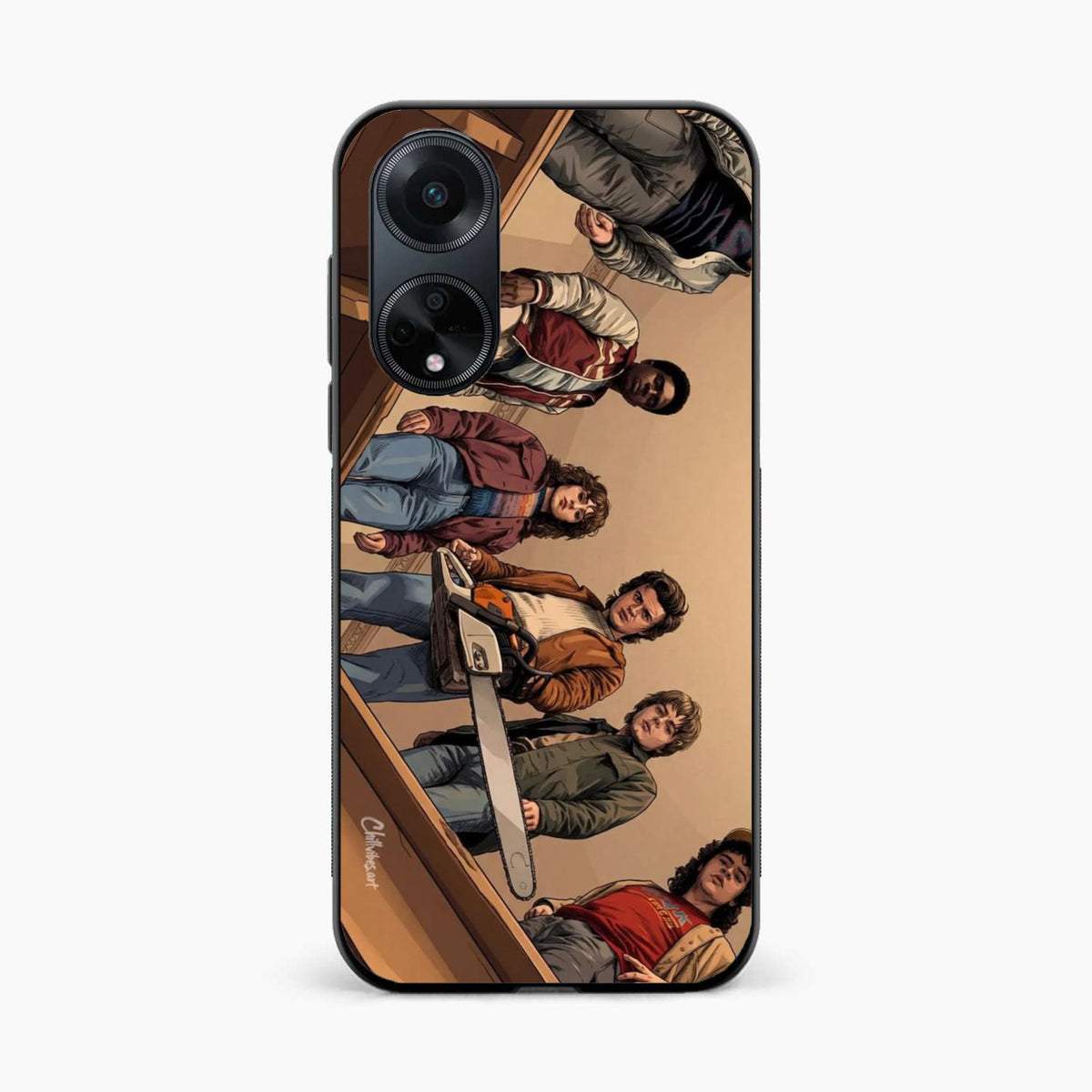 Stranger Squad Oppo F23 Chainsaw Back Cover