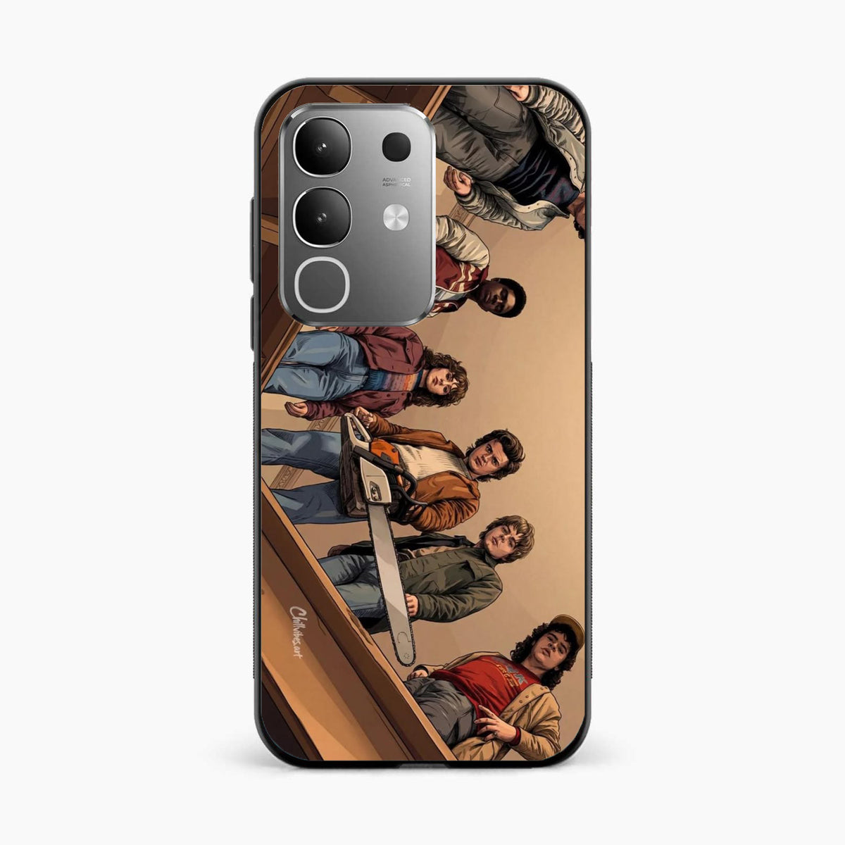 Stranger Squad Vivo T4x 5G Chainsaw Back Cover