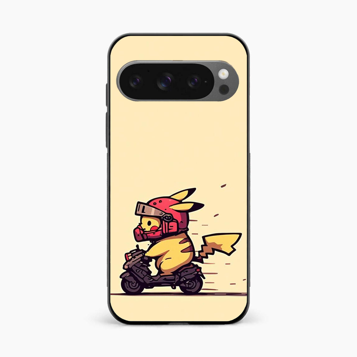 Cute Biker Pikachu Google Pixel 9 Pro XL Back Cover