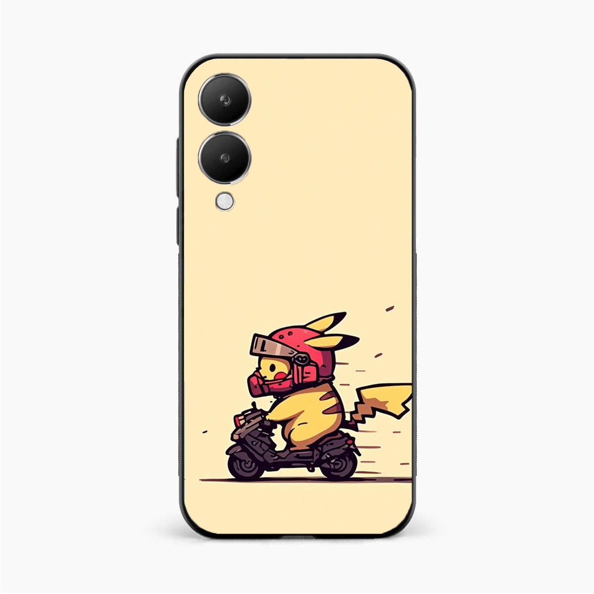 Cute Biker Pikachu Vivo Y28 5G Back Cover