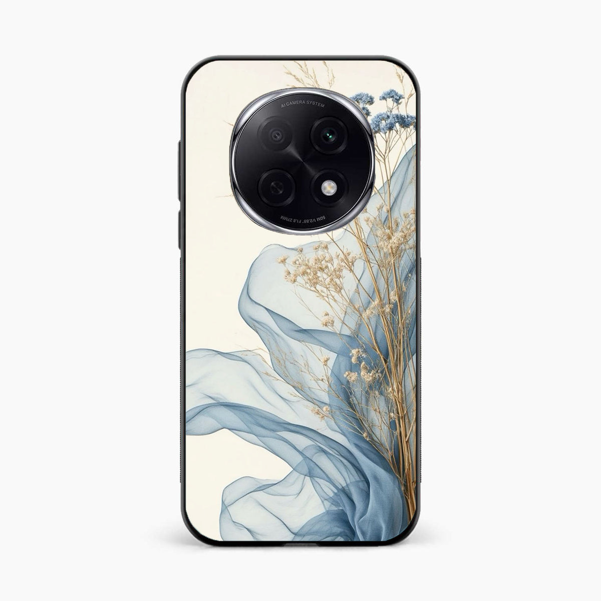 Soft Blue Floral Oppo F29 Pro 5G Back Cover