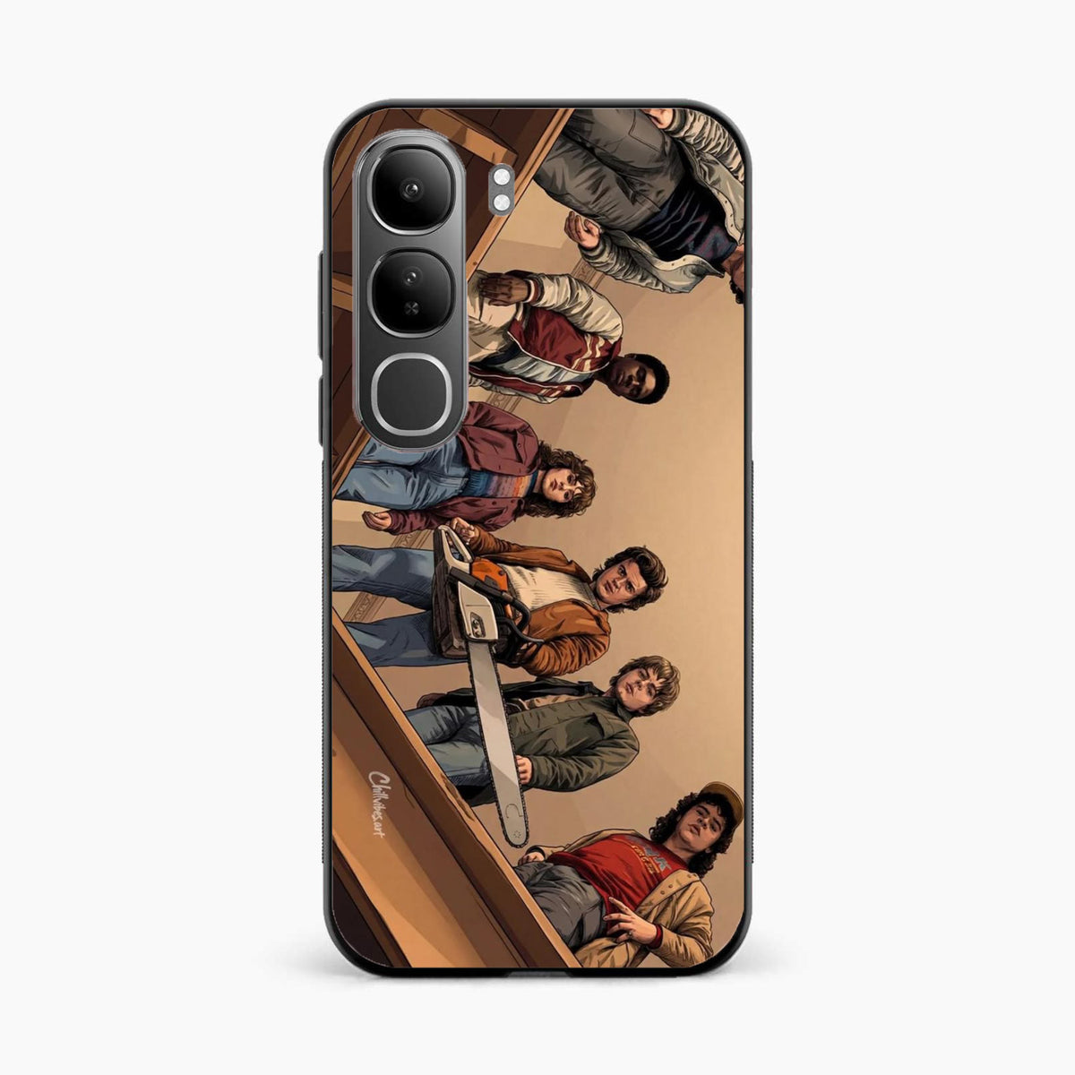 Stranger Squad Vivo Y300 5G Chainsaw Back Cover