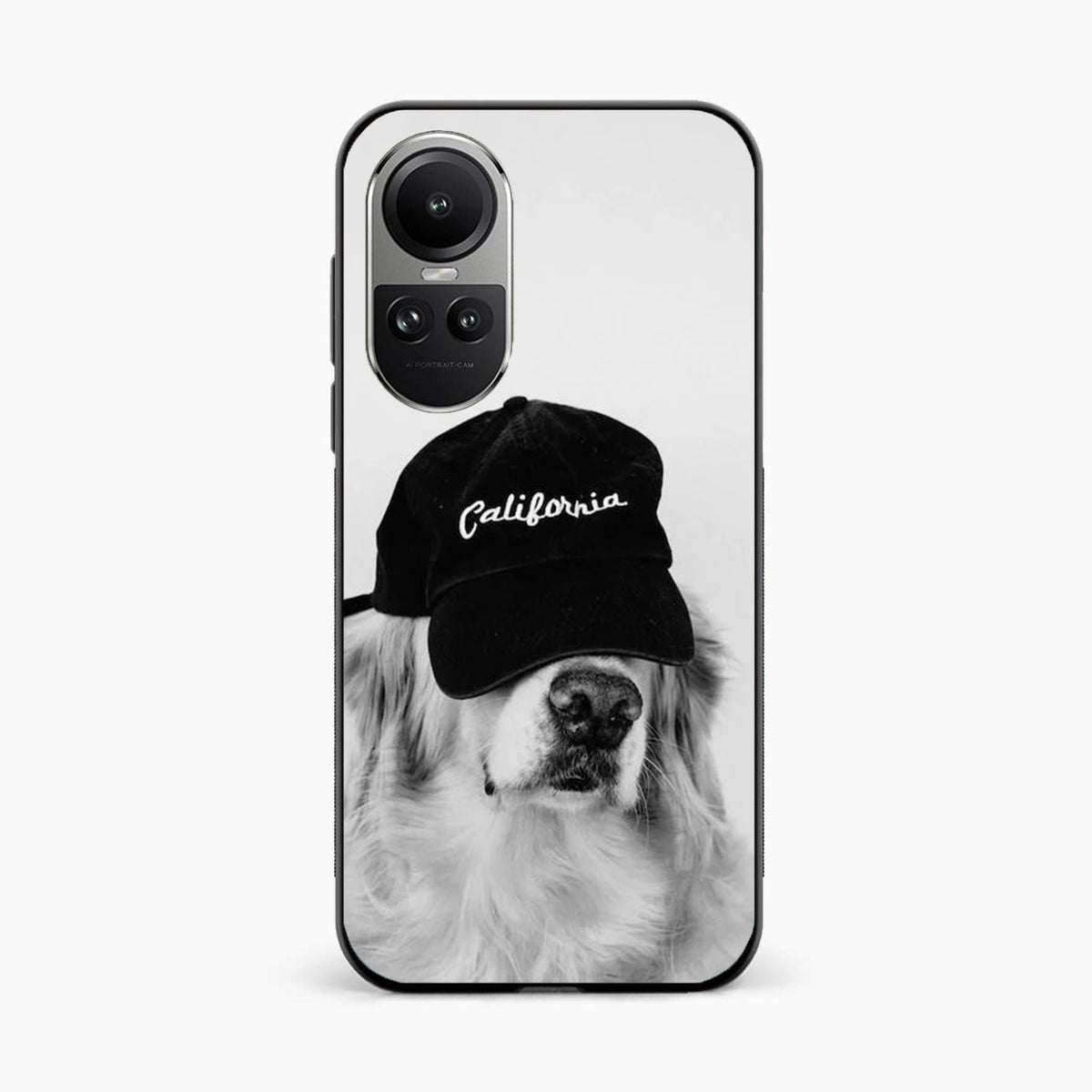 Black & White Oppo Reno 10 Back Cover