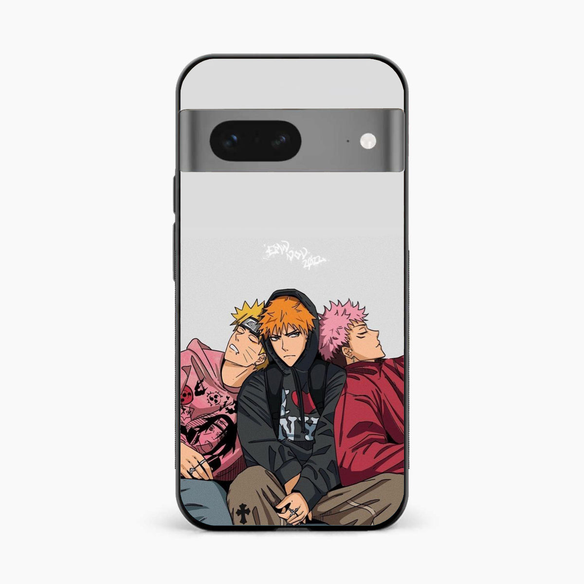 Ichigo x Naruto x Yuji Google Pixel 8 Back Cover