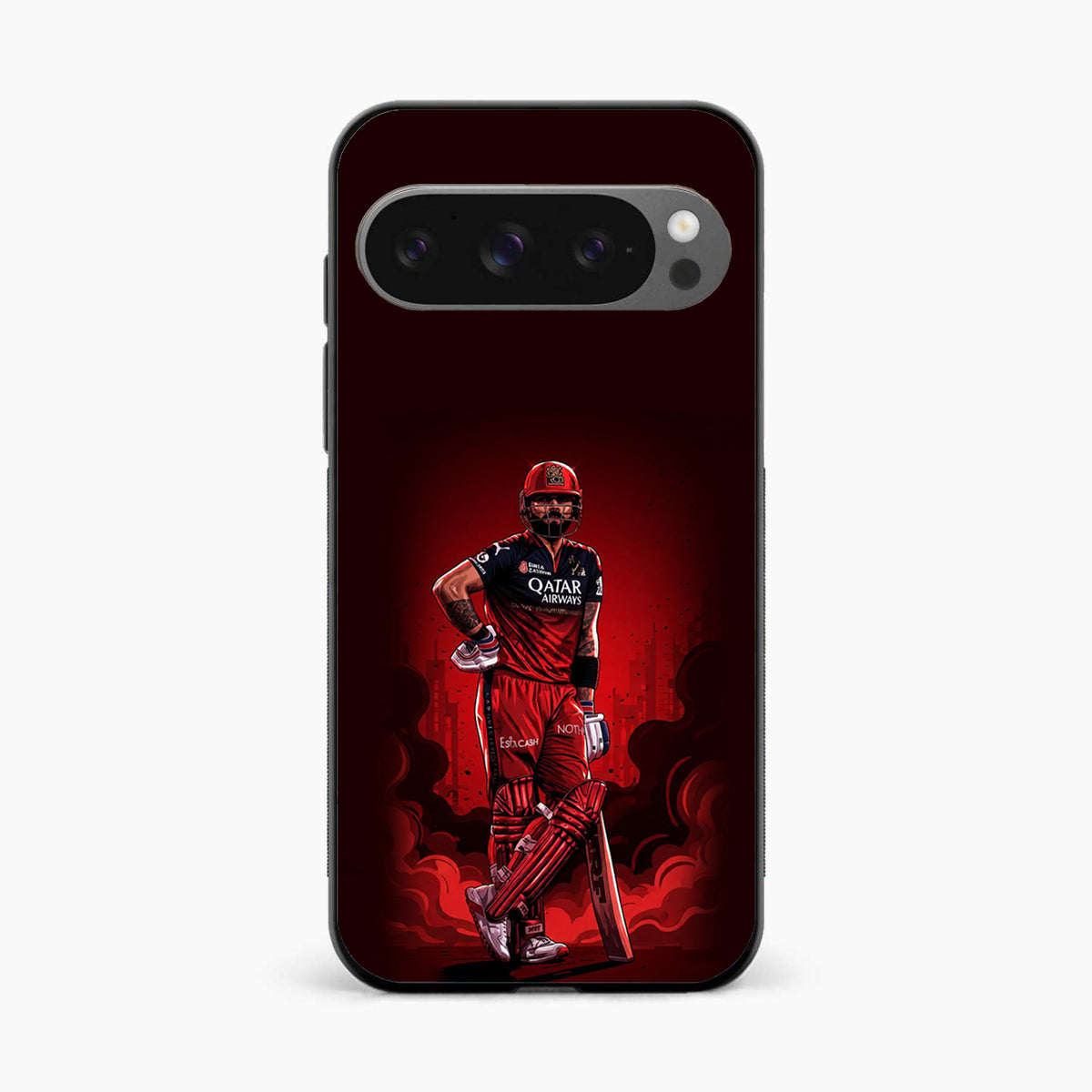 King Kohli Red Art Google Pixel 9 Pro XL Back Cover