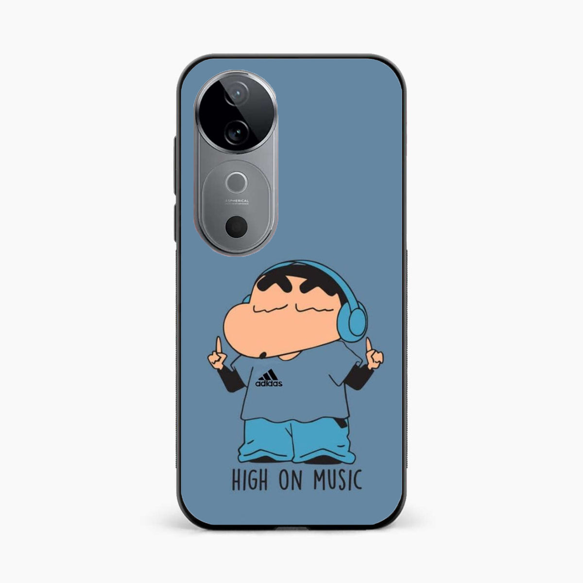 Shinchan High On Music Vivo V40 5G Back Cover