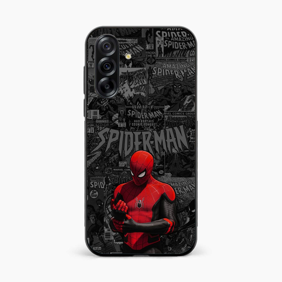 Spider Man Black Theme Samsung M56 Back Cover
