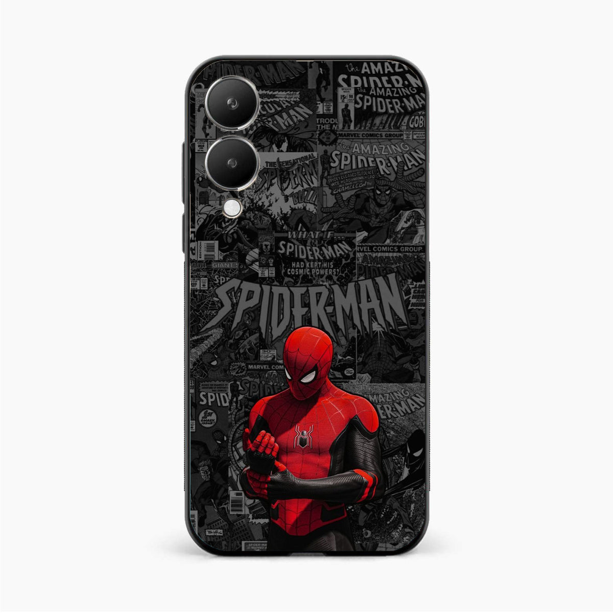 Spider Man Black Theme Vivo Y28 5G Back Cover