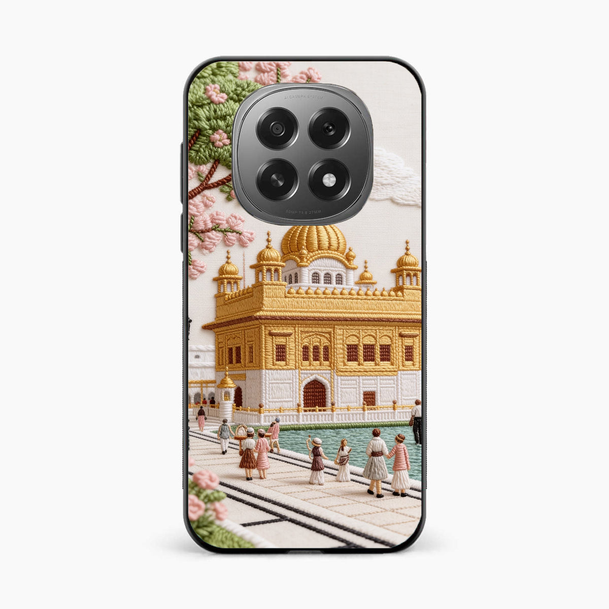 Golden Temple Blossom Premium Oppo F29 5G Back Cover
