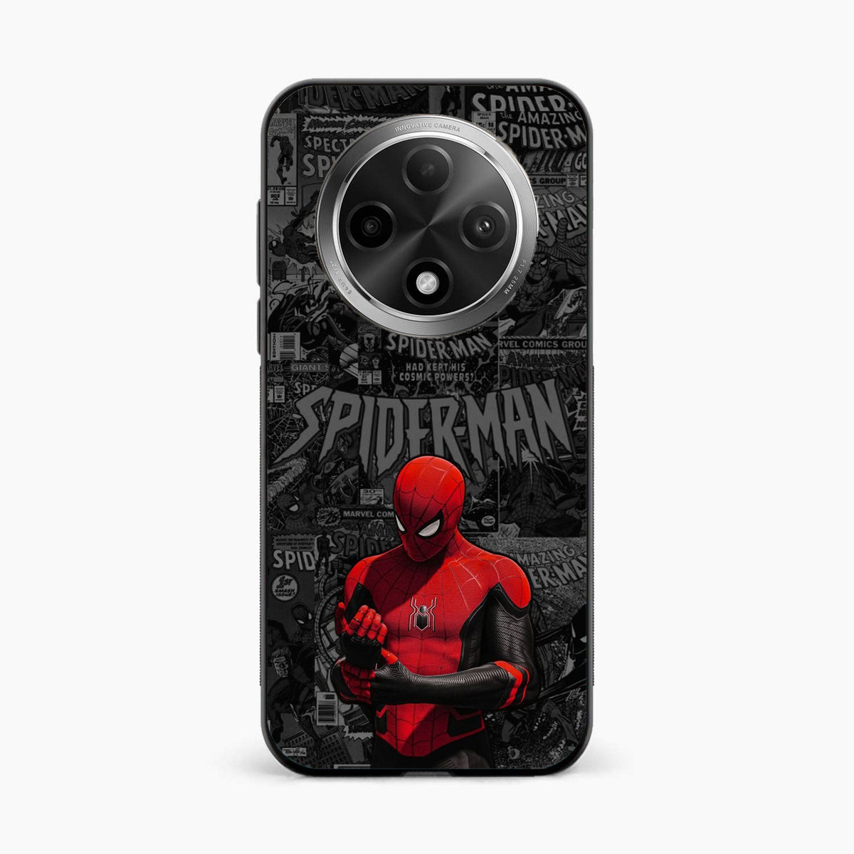 Spider Man Black Theme Oppo F27 Pro Plus 5G Back Cover