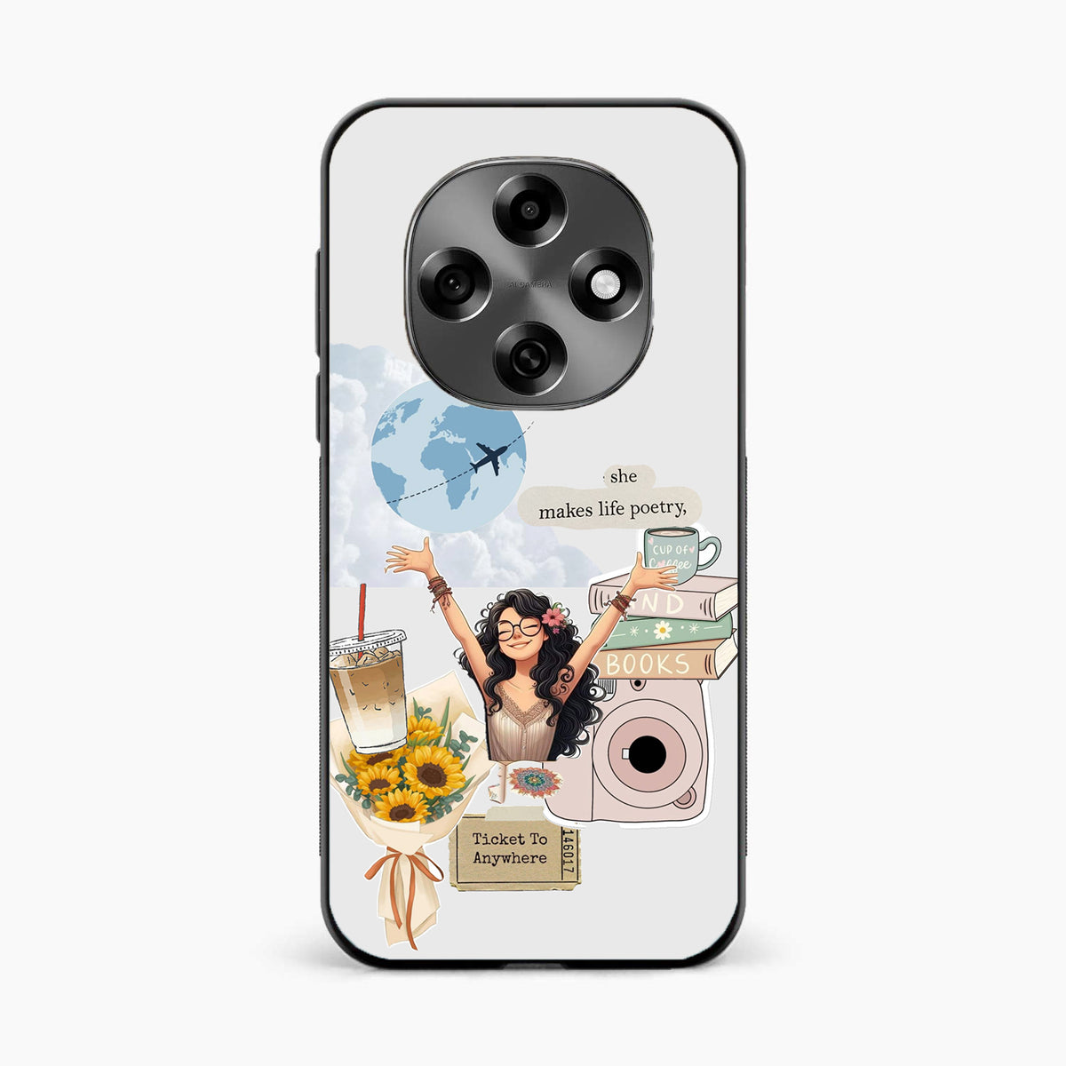 Dreamy Travel Girl Aesthetic Oppo F31 Pro 5g Back Covers