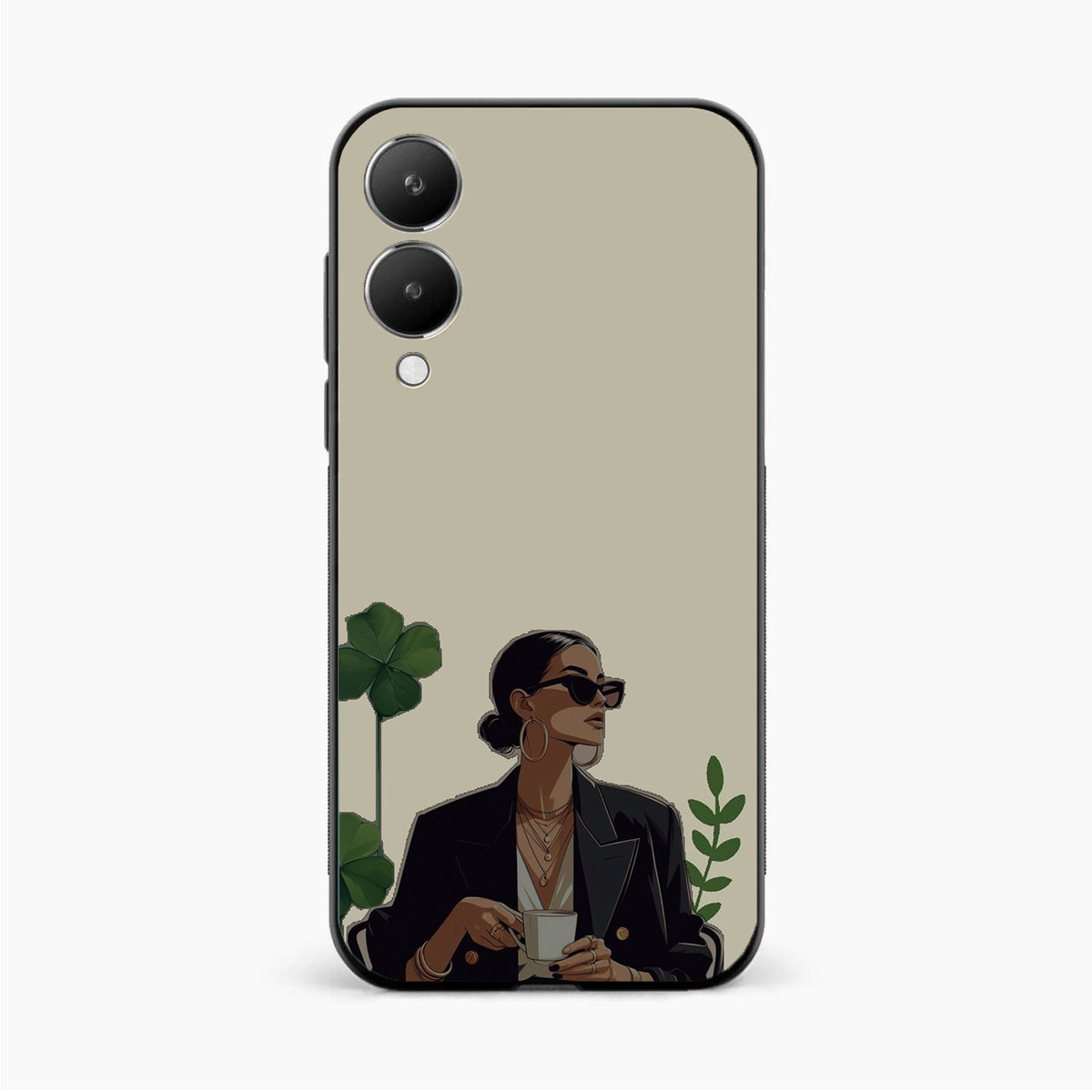 Sassy Minimal Coffee Aesthetic Vivo Y28 5G Back Cover