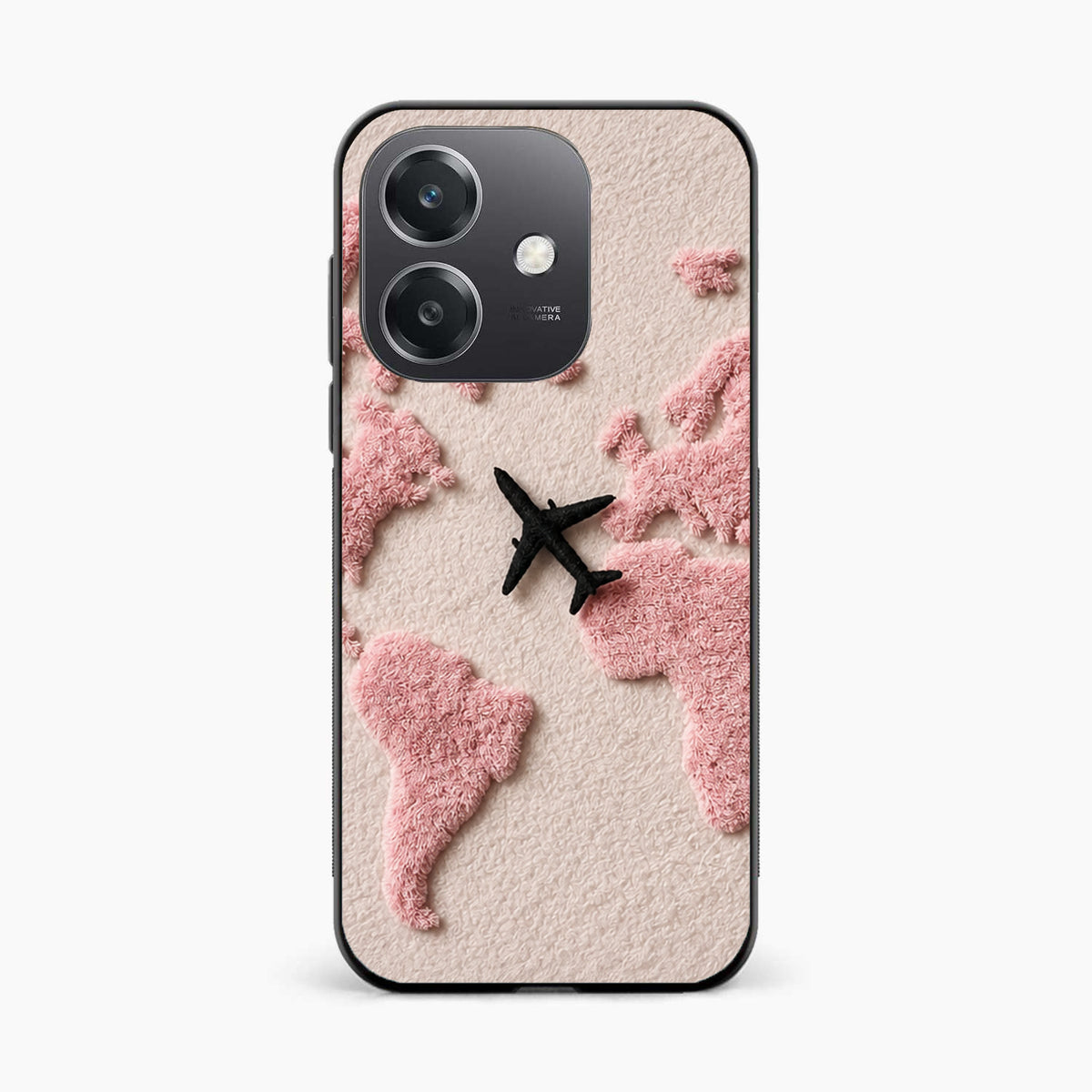Pink Travel Mood Oppo A3x 5G Back Cover