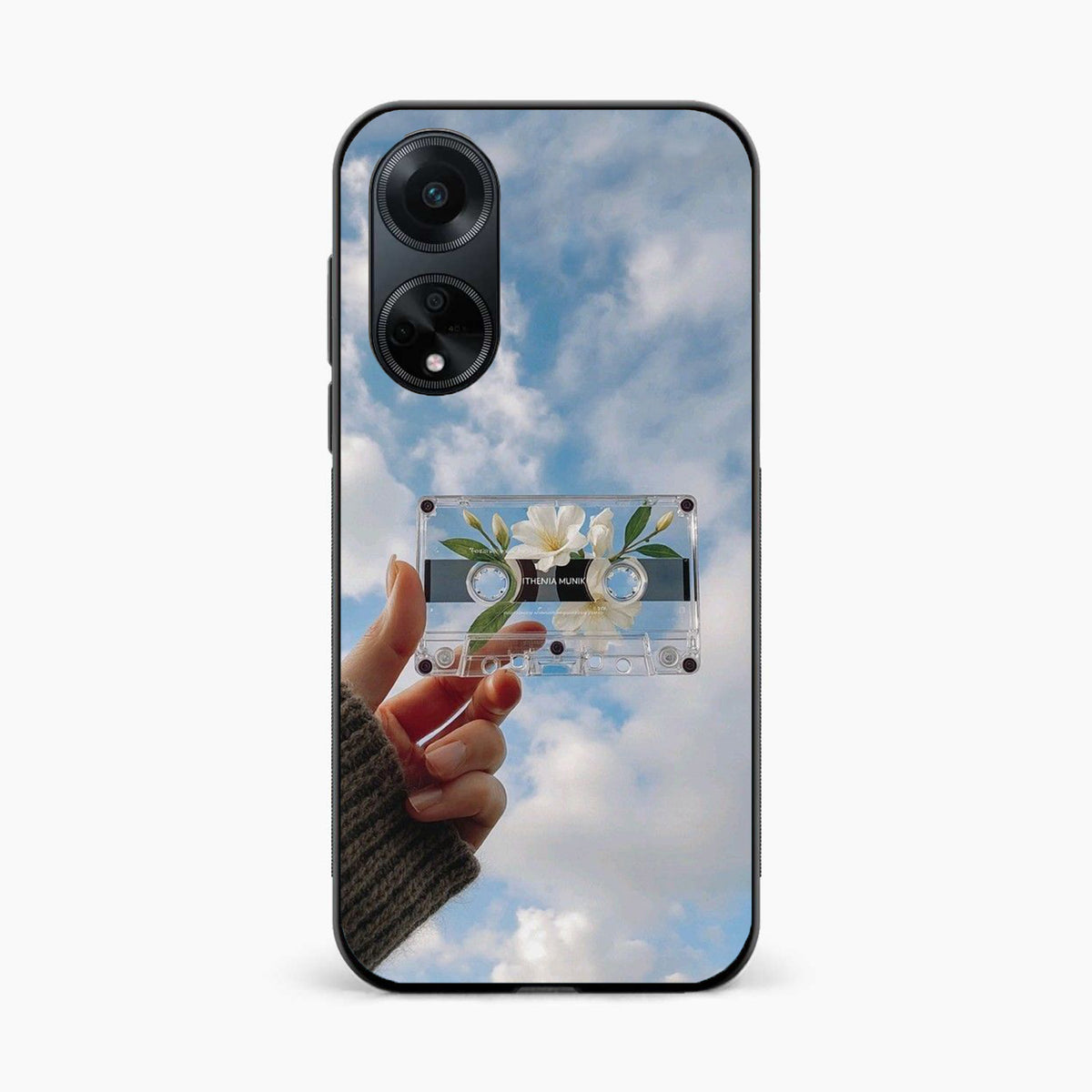 Cloudy Music Vibes Oppo F23 Back Cover