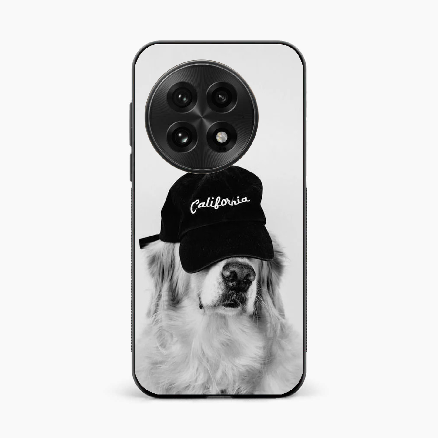 Black & White OnePlus 13R Pup Style Back Cover