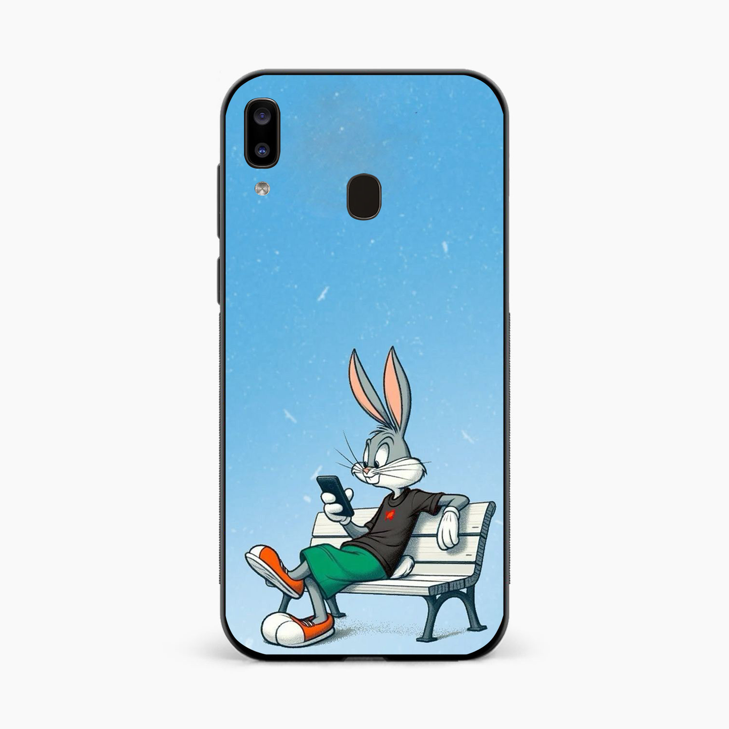 Chill Bunny Aesthetic Samsung A20 Back Cover
