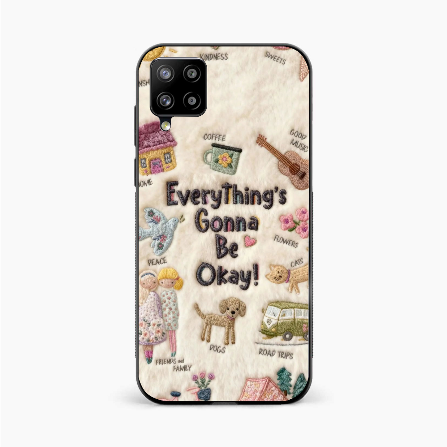 Cozy Happiness Collection Samsung A12 Nacho Back Cover