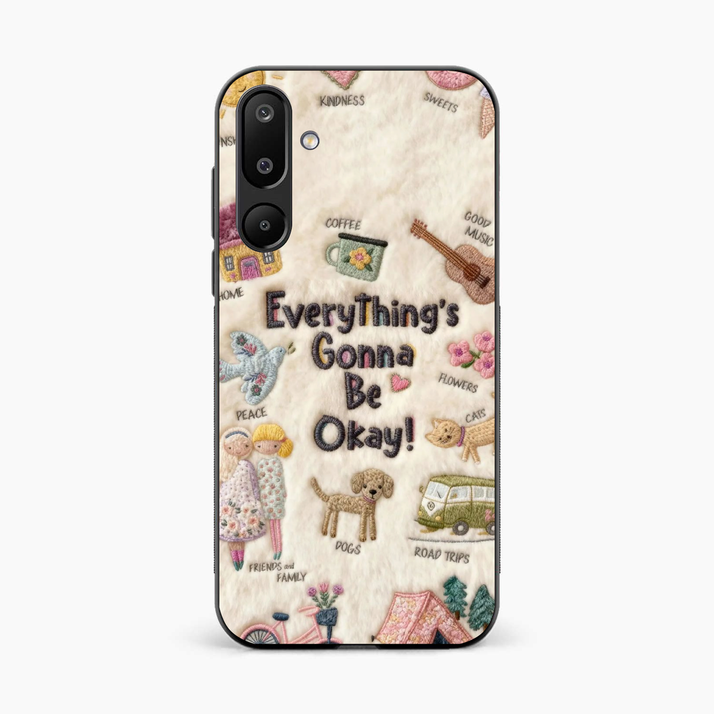 Cozy Happiness Collection Samsung F16 Back Cover