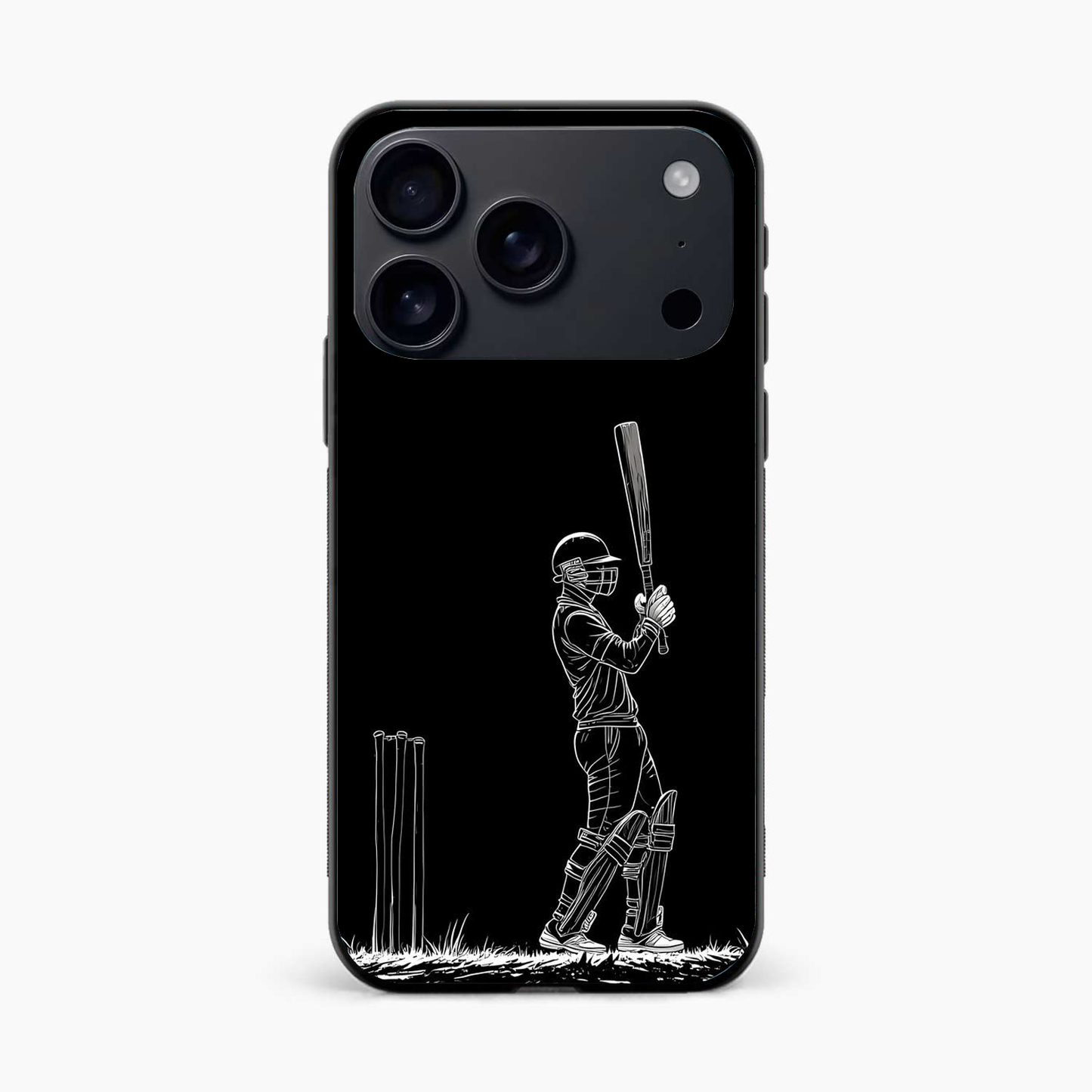 Cricket Minimal Line Art Iphone 17 Pro Back Cover
