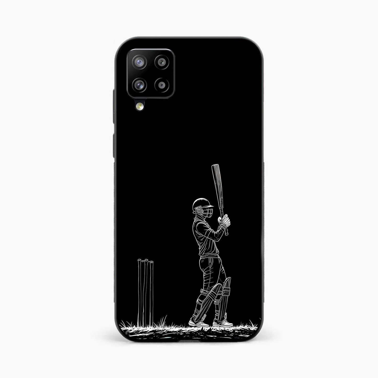 Cricket Minimal Line Art Samsung A12 Nacho Back Cover