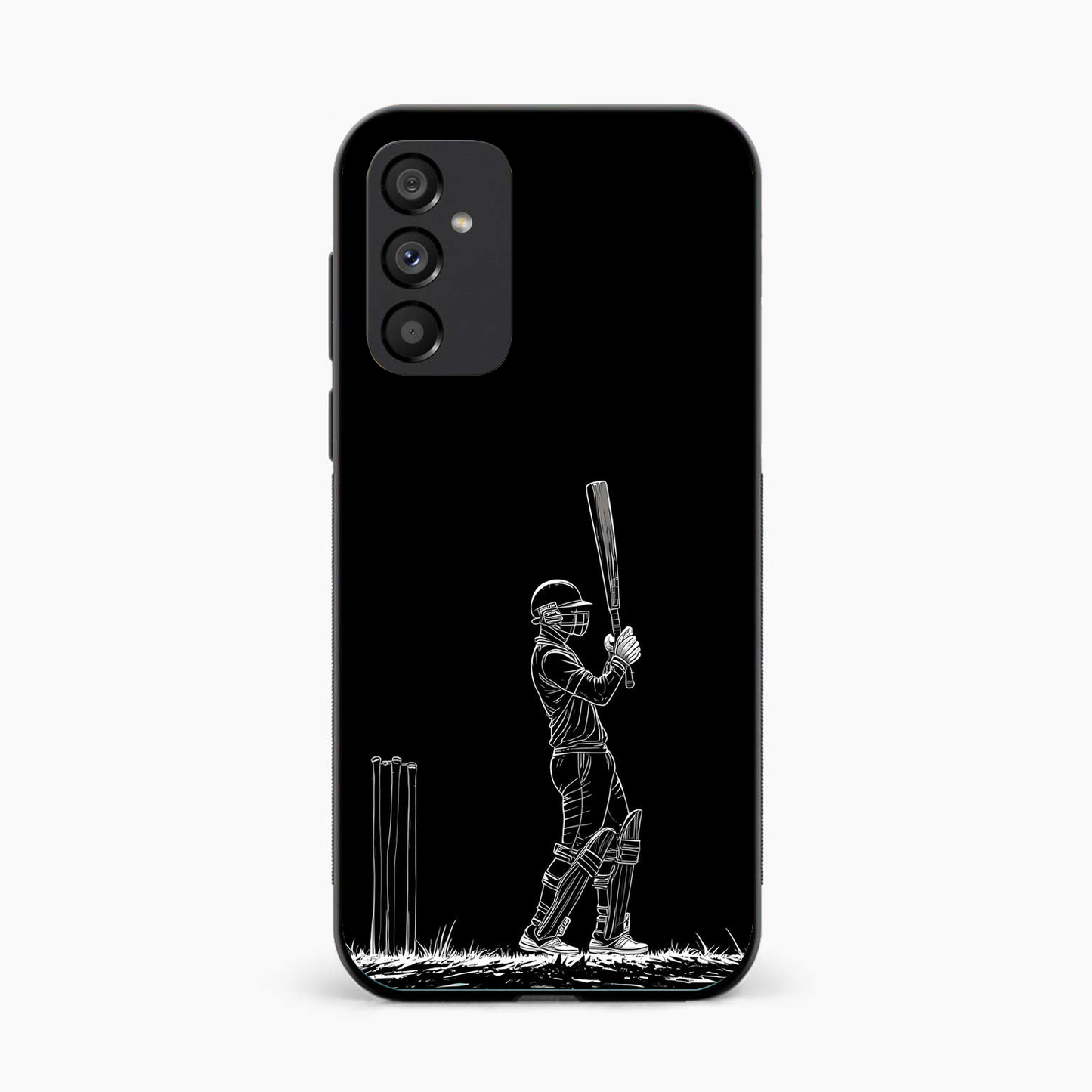 Cricket Minimal Line Art Samsung S25 Back Cover