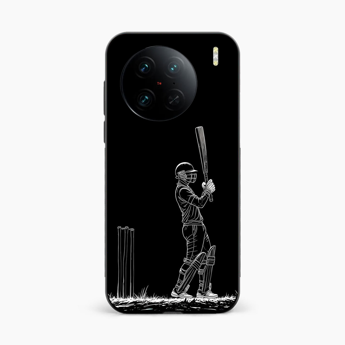 Cricket Minimal Line Art Vivo X90 Back Cover