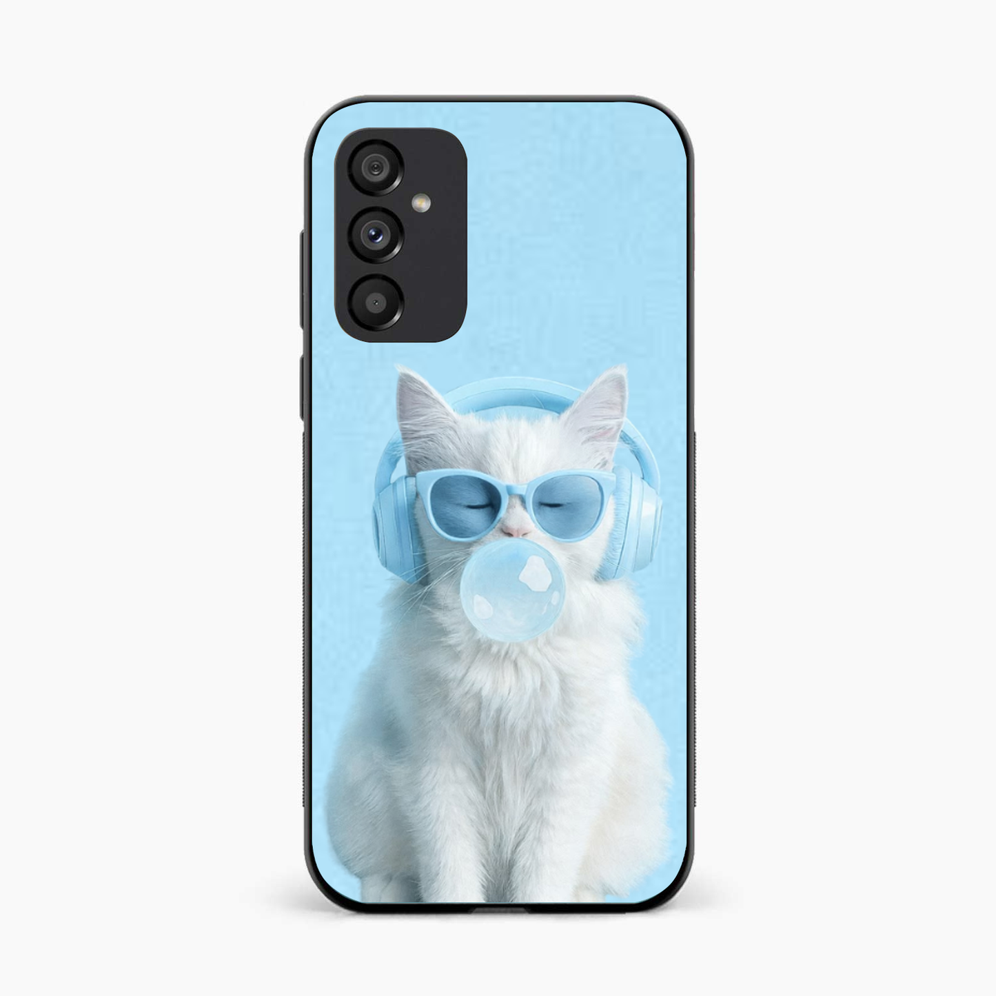 Cute Kitty Music Vibes Samsung A16 Back Cover